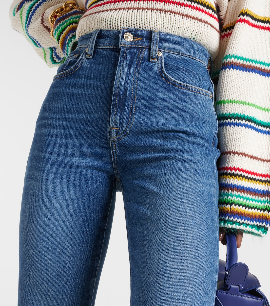 Jeans cropped Logan a vita alta | 7 For All Mankind