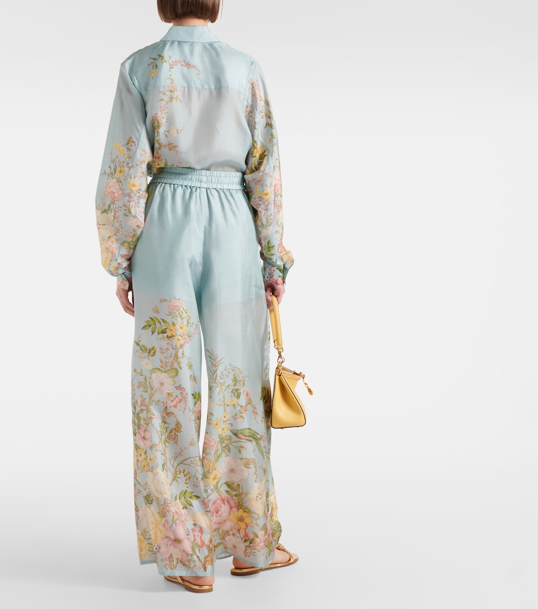 Pantaloni a palazzo Waverly in seta | Zimmermann