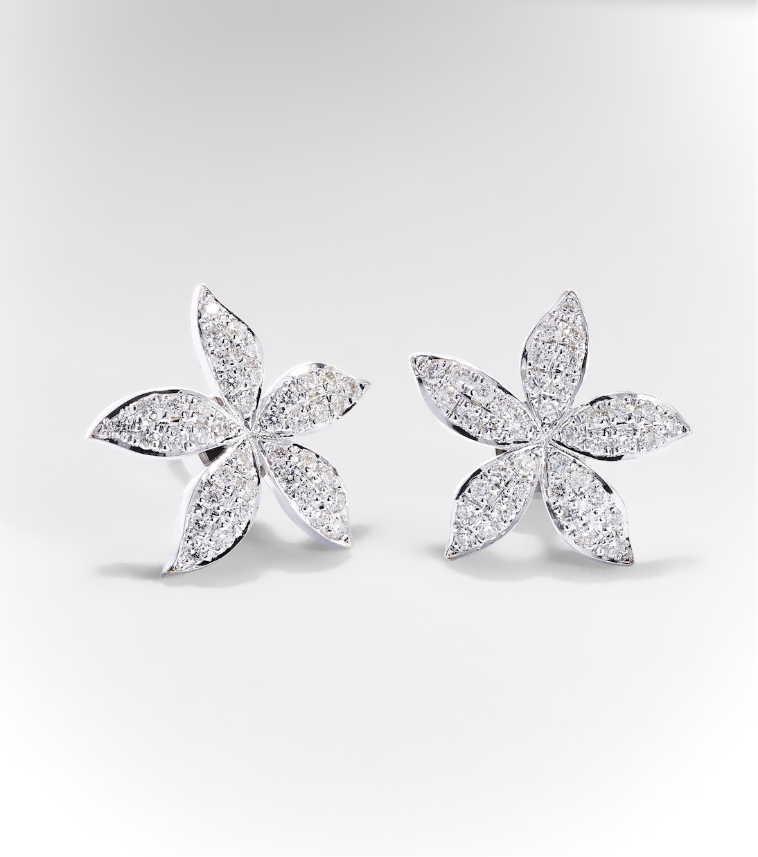 Orecchini Lavender in oro bianco 18kt con diamanti | Ileana Makri