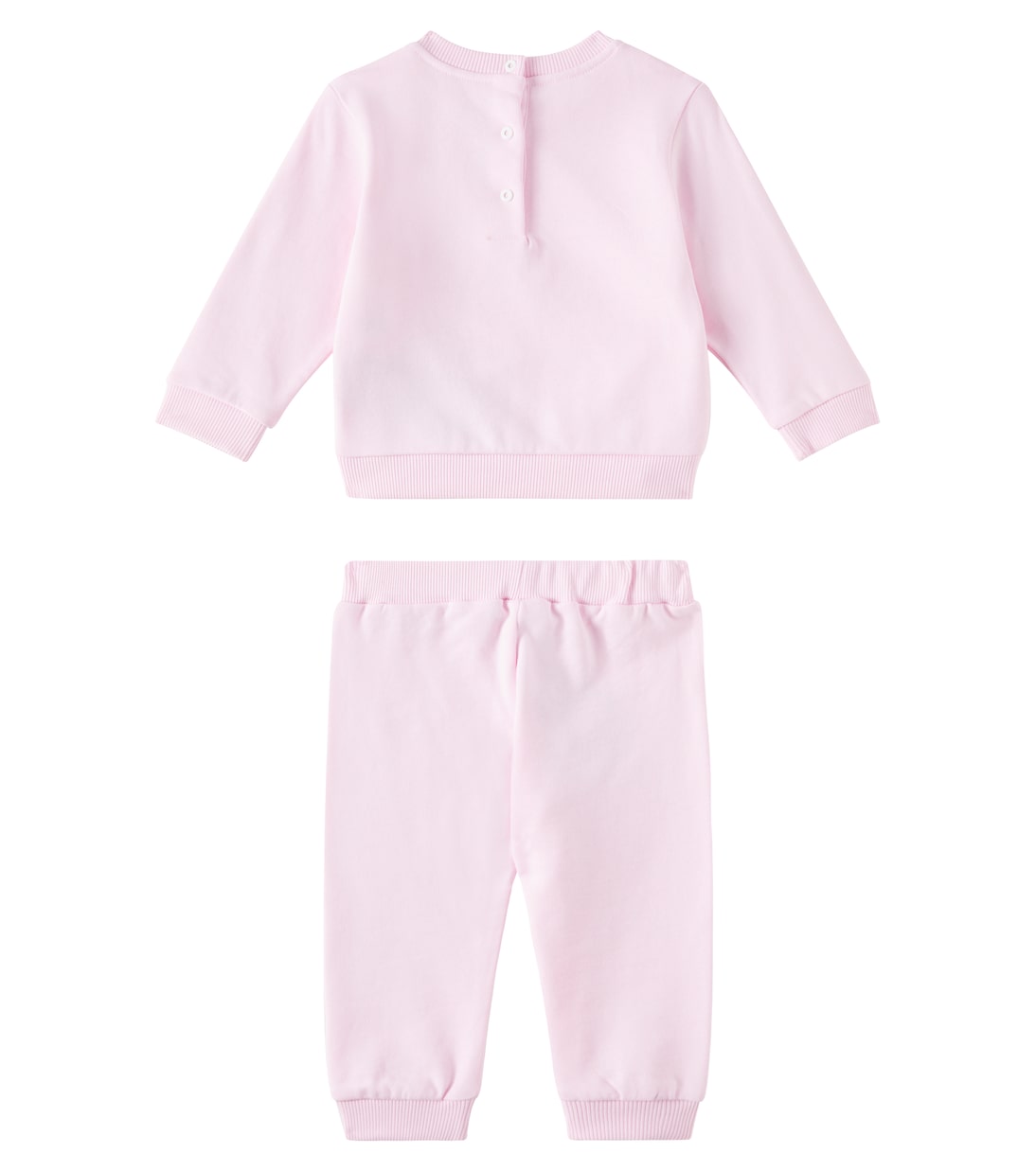 Baby cotton jersey sweatshirt and sweatpants set | Balmain Kids