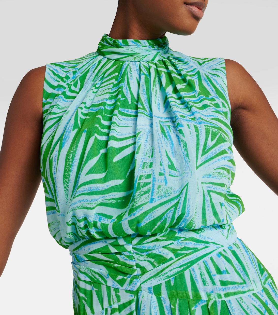 Menon printed draped maxi dress | Diane von Furstenberg