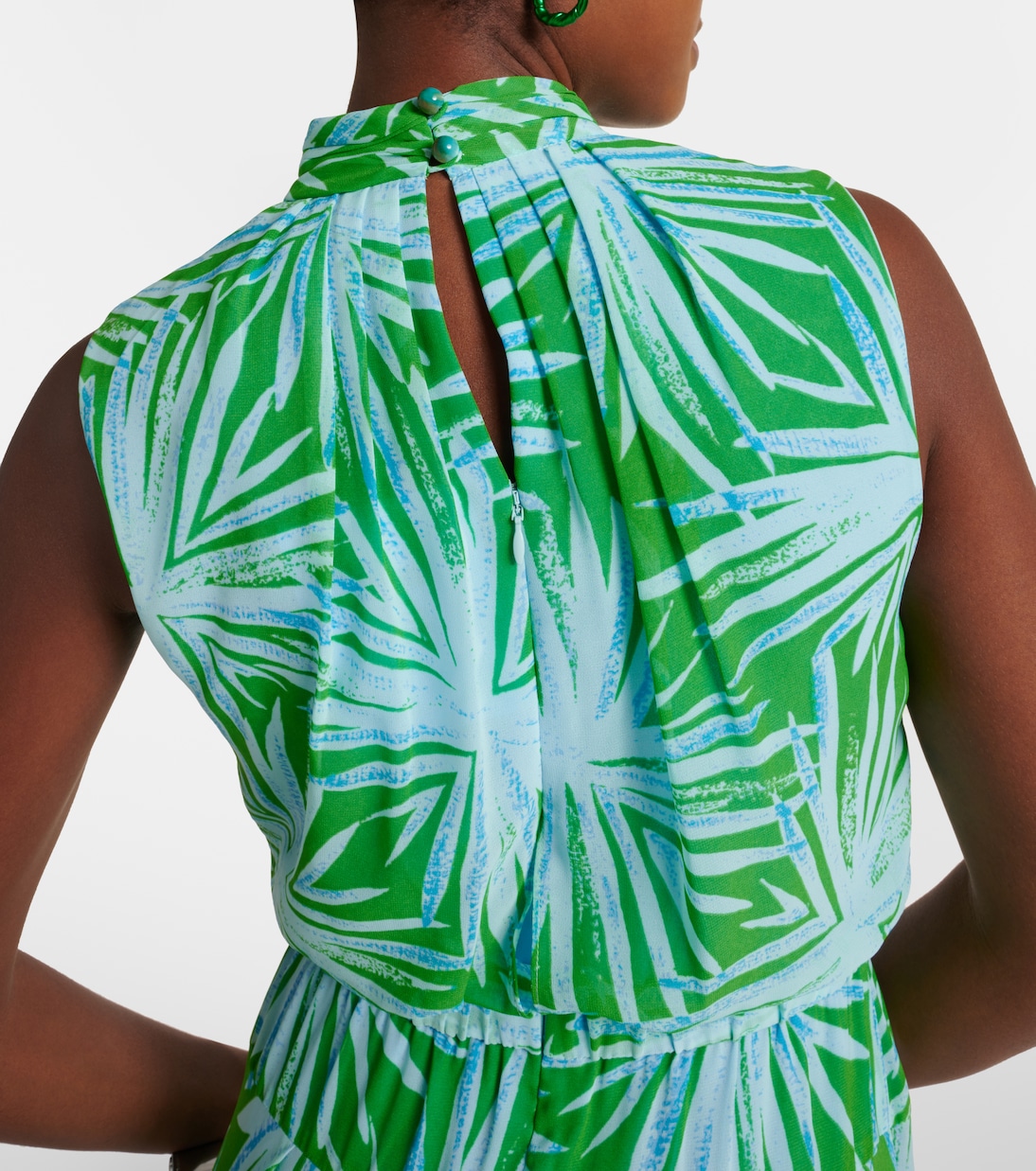 Menon printed draped maxi dress | Diane von Furstenberg