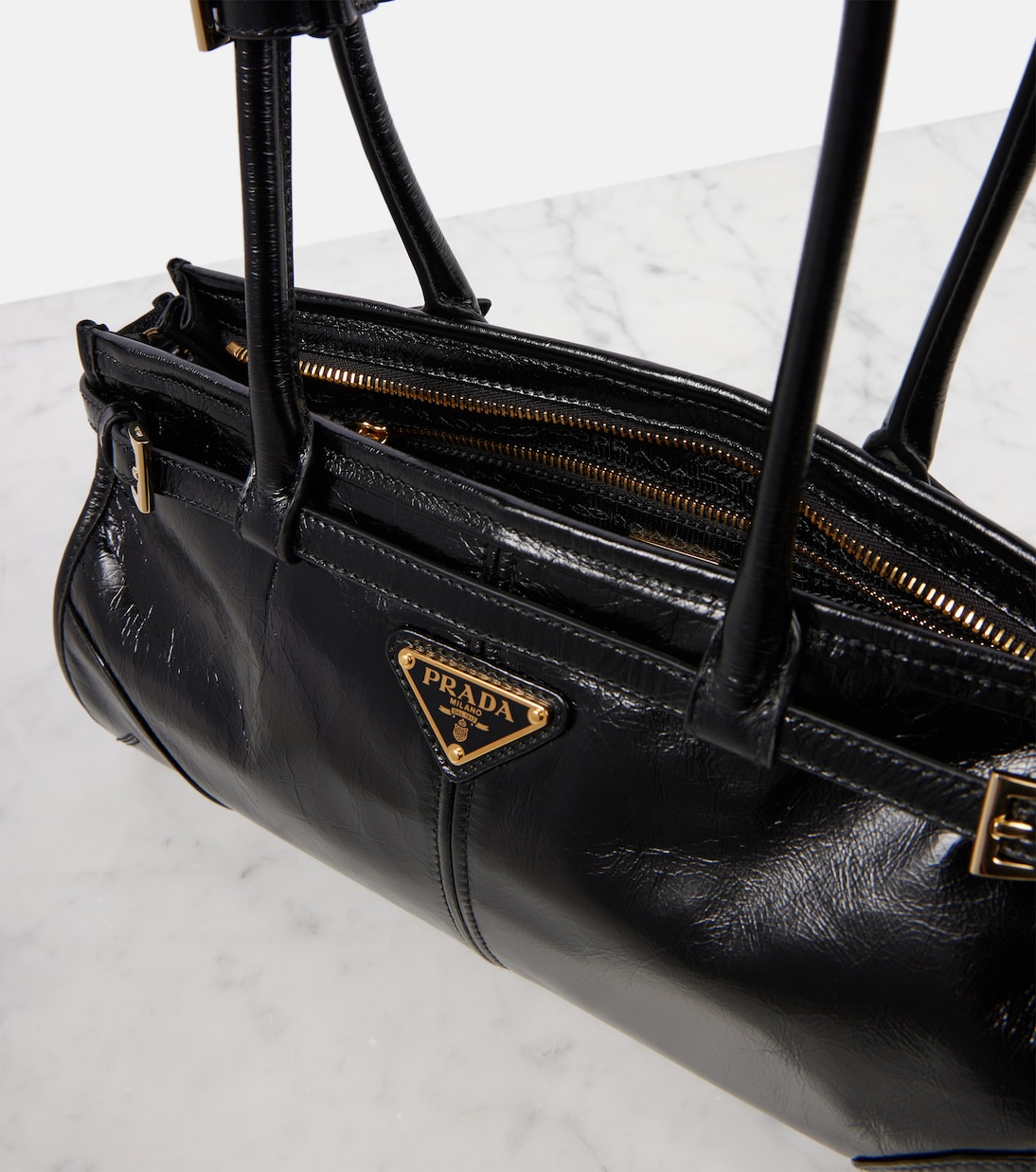 Borsa a spalla Medium in pelle | Prada