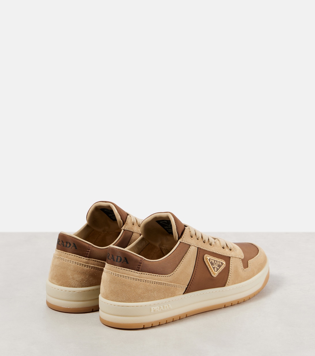 Downtown Re-Nylon and suede sneakers | Prada