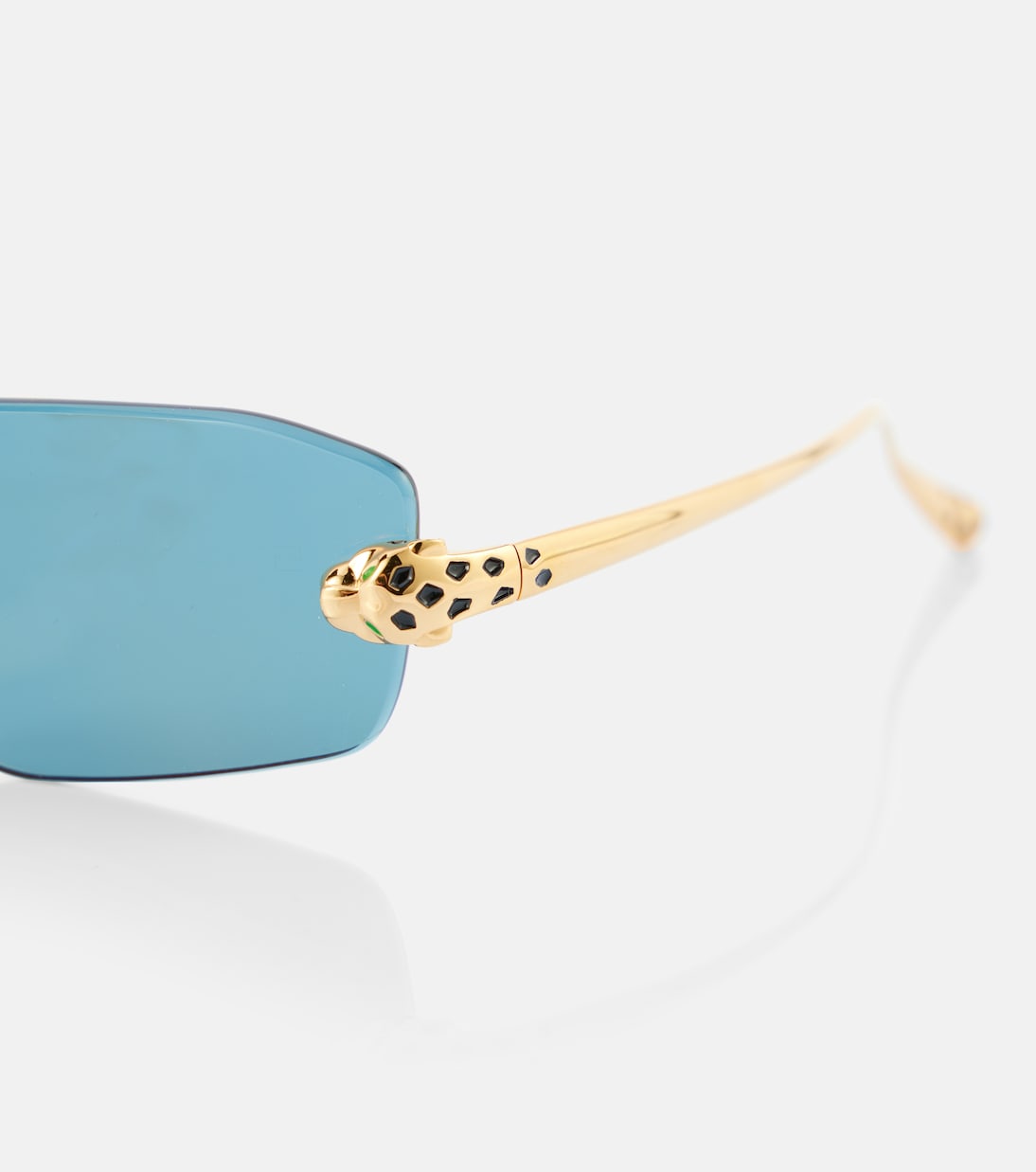 Occhiali da sole rettangolari Panthère de Cartier per giovani alla moda