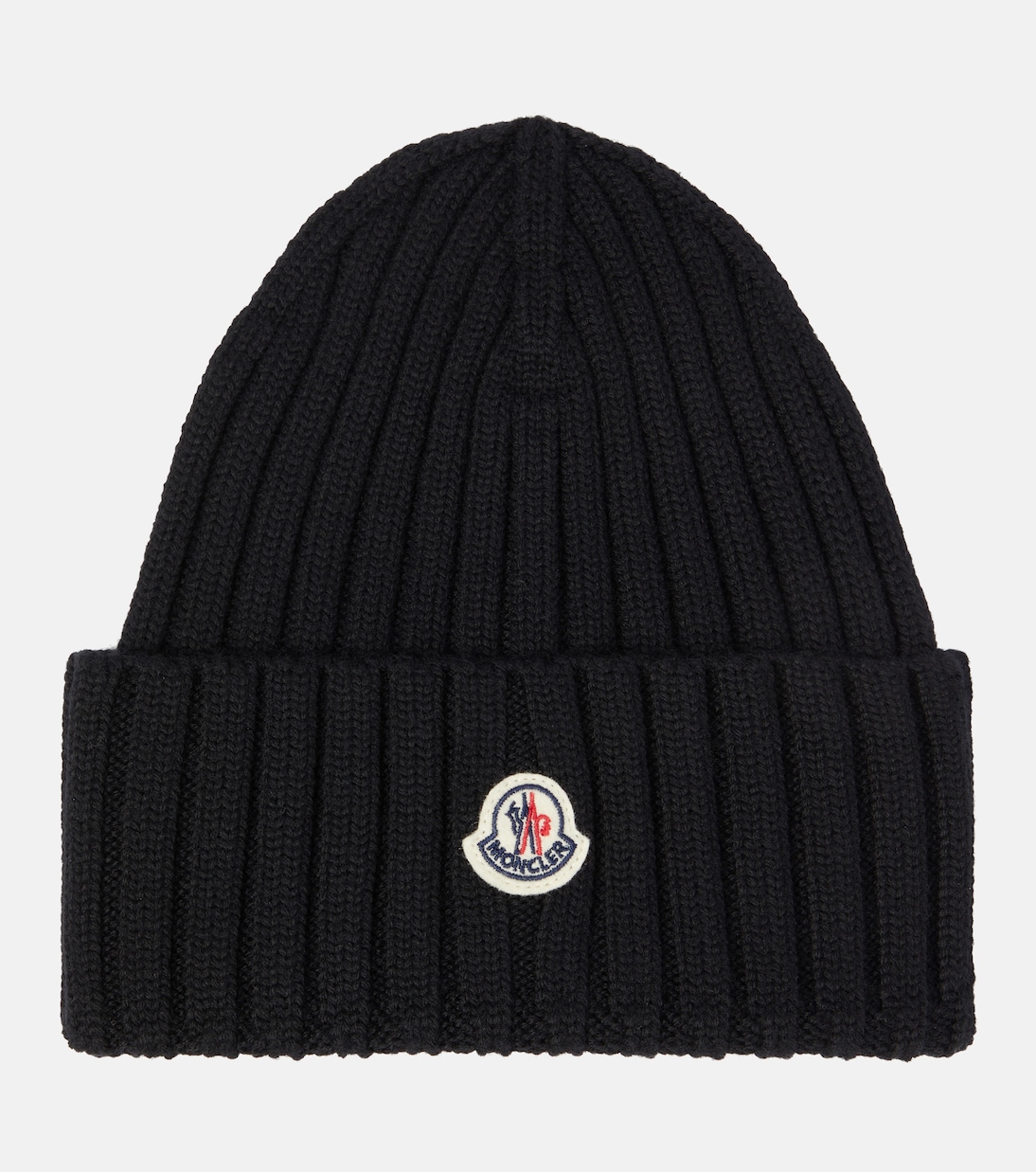 Cappello in pura lana vergine con logo MONCLER, stile giovane e moderno