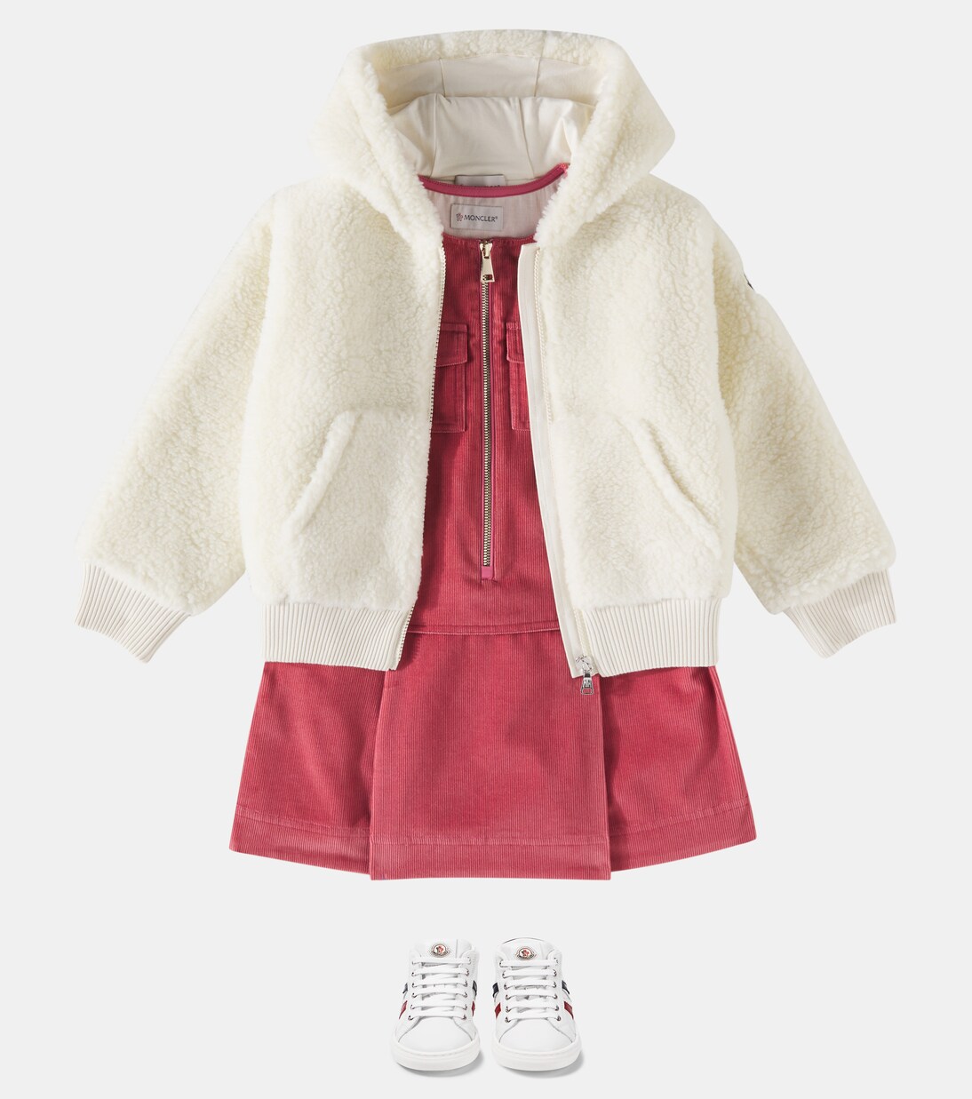 Abito in velluto di cotone | Moncler Enfant