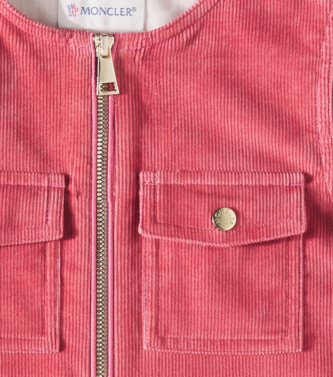 Abito in velluto di cotone | Moncler Enfant