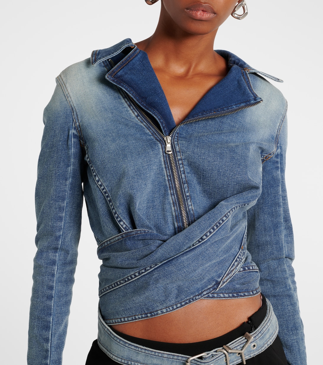 Chaqueta envolvente de denim | Y/Project