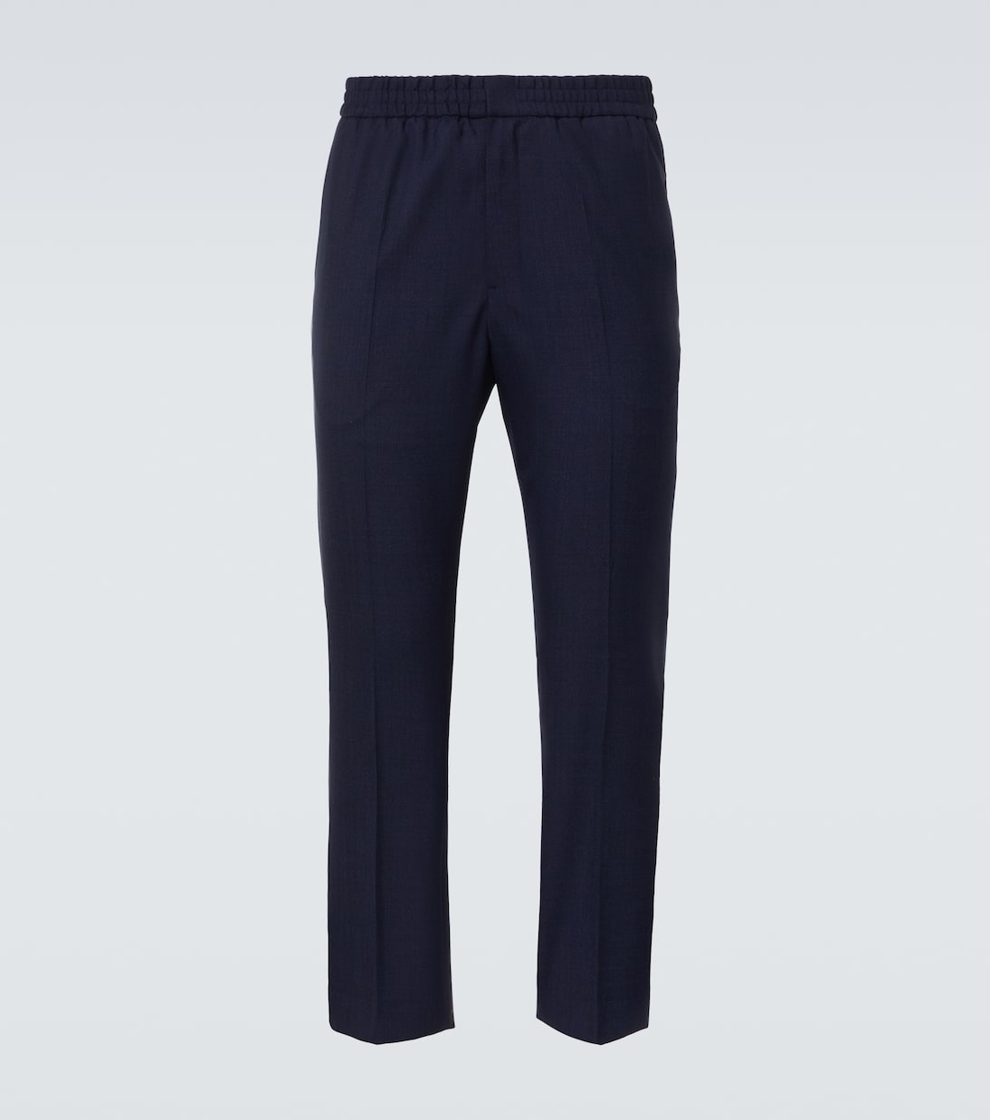 Virgin wool canvas straight pants | Ami Paris