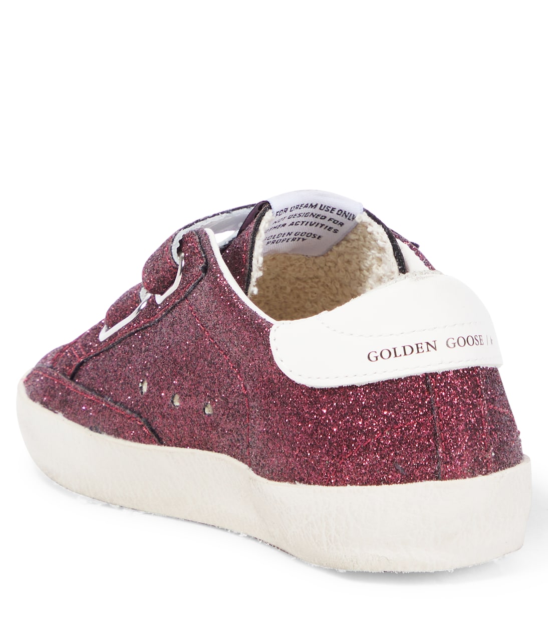 Sneakers Old School in pelle con glitter | Golden Goose Kids