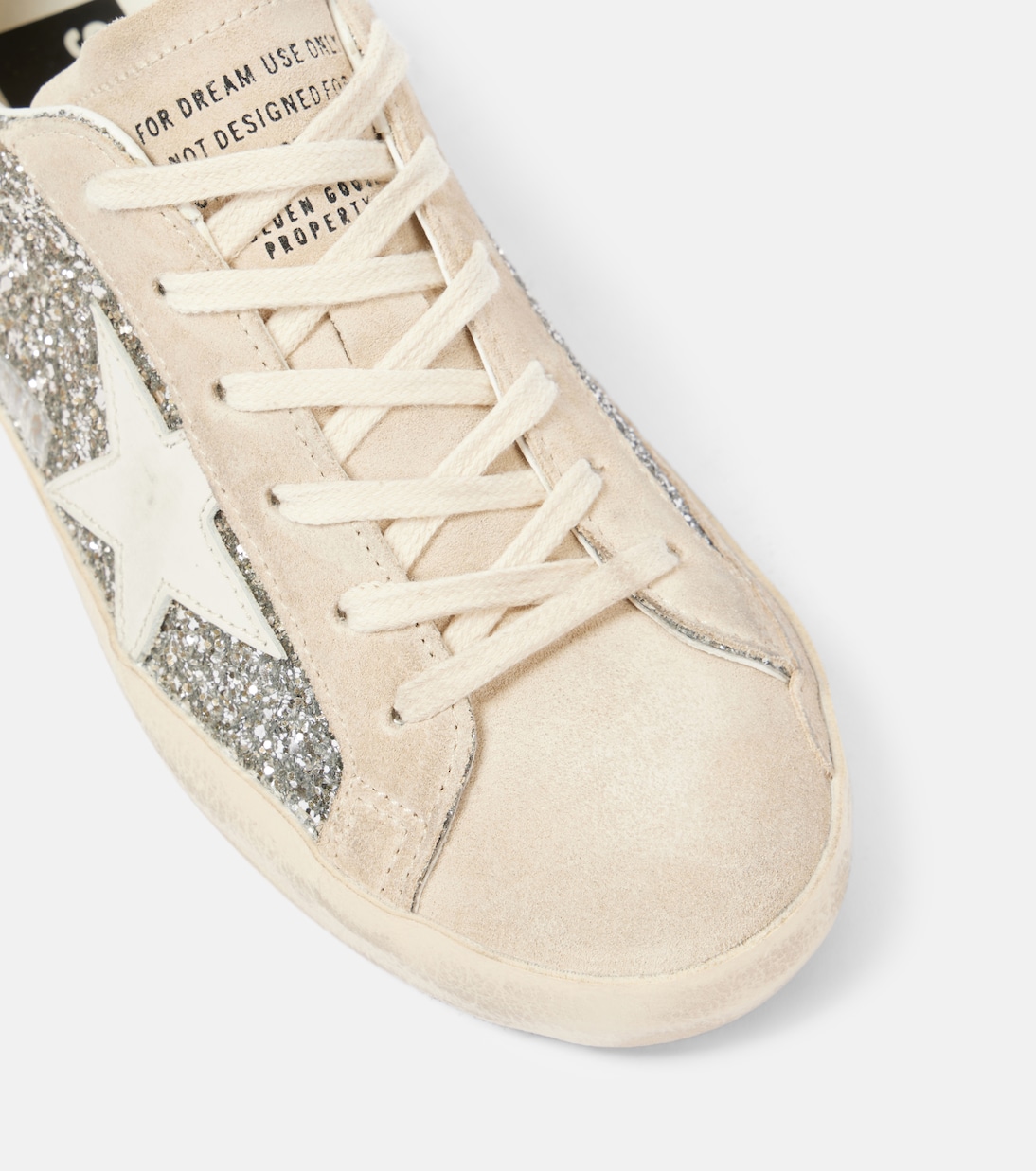 Super-Star glitter leather sneakers | Golden Goose