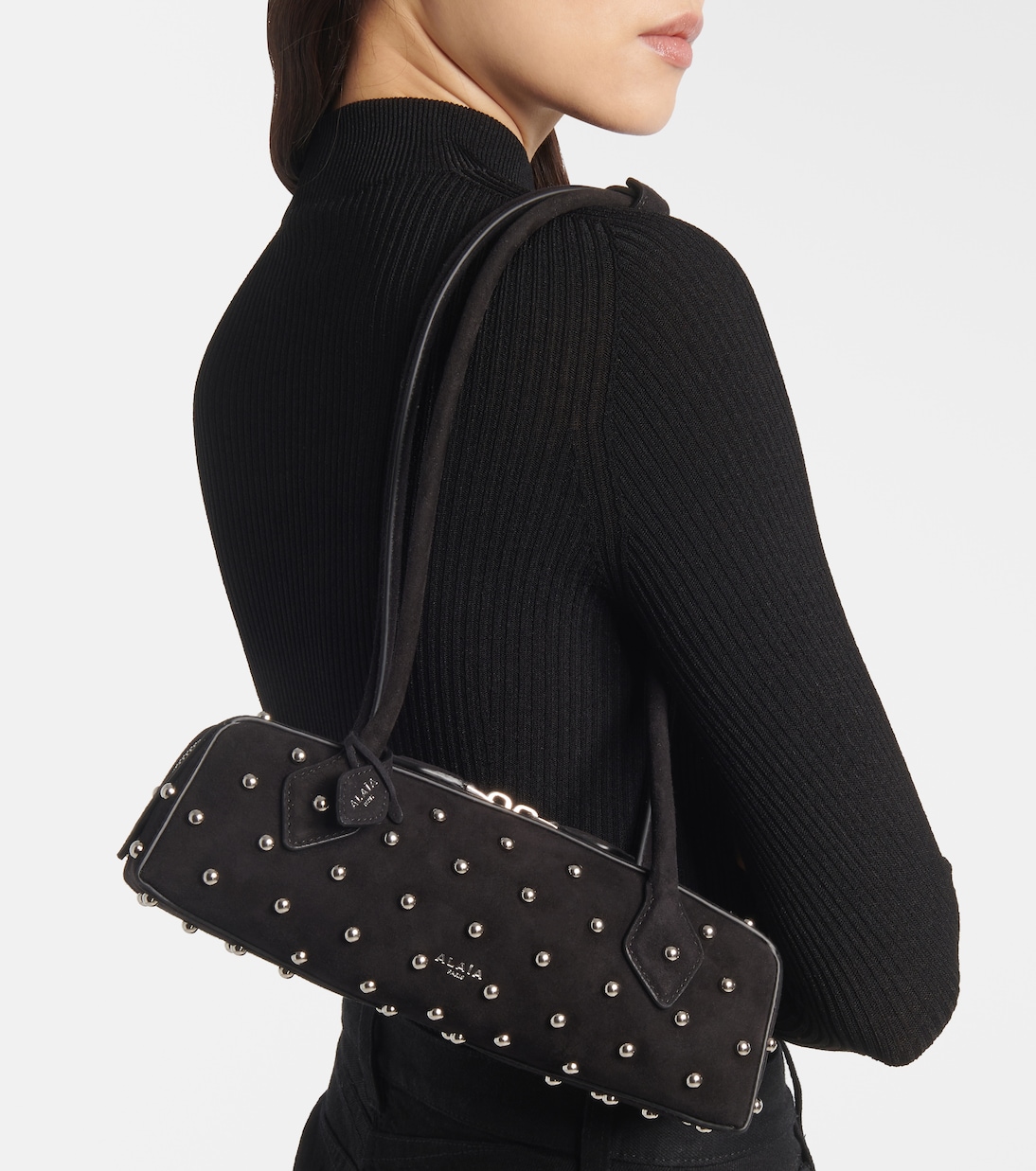 Borsa a spalla Le Teckel Small in suede | Alaïa