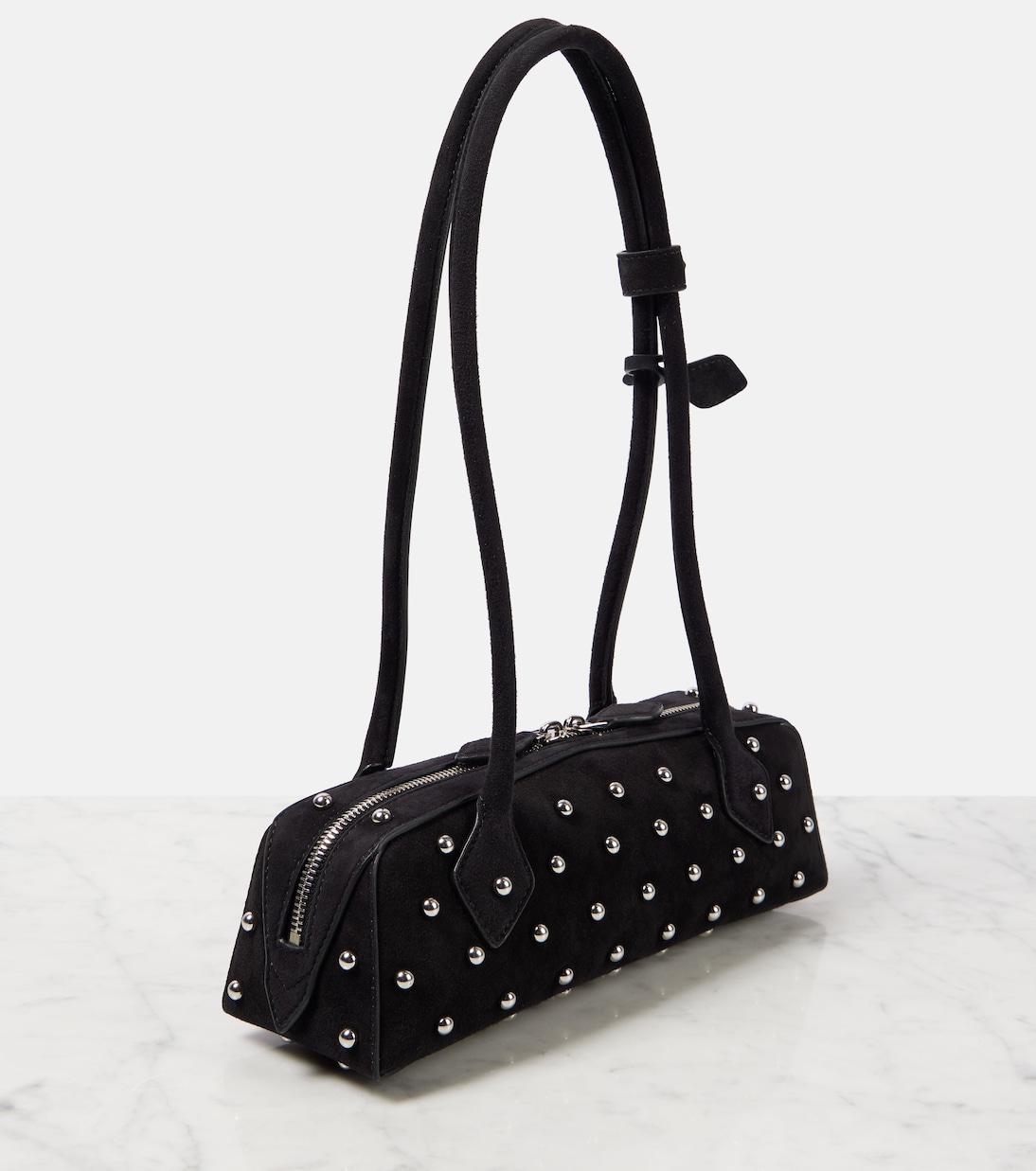 Borsa a spalla Le Teckel Small in suede | Alaïa