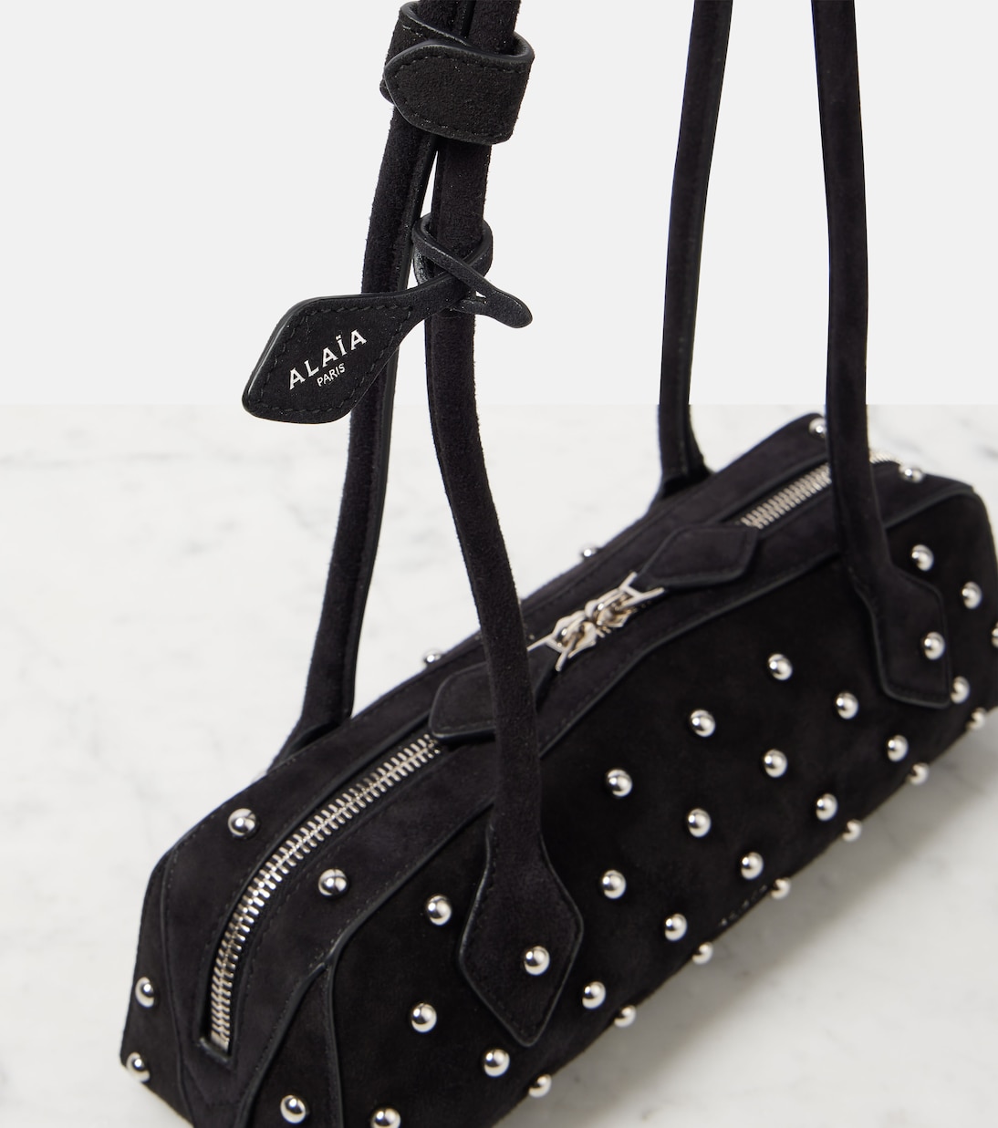 Borsa a spalla Le Teckel Small in suede | Alaïa