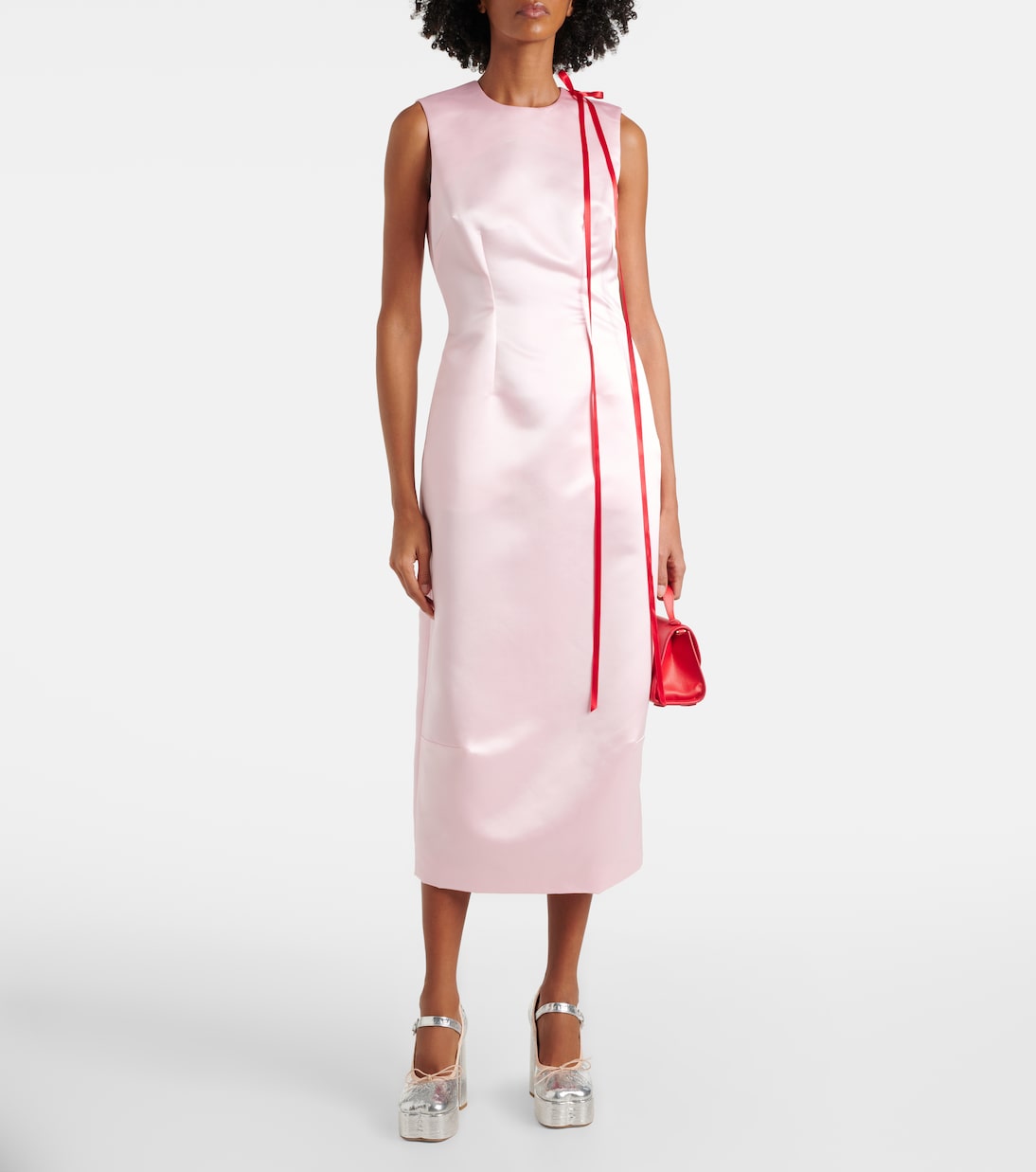 Abito midi in raso | Simone Rocha