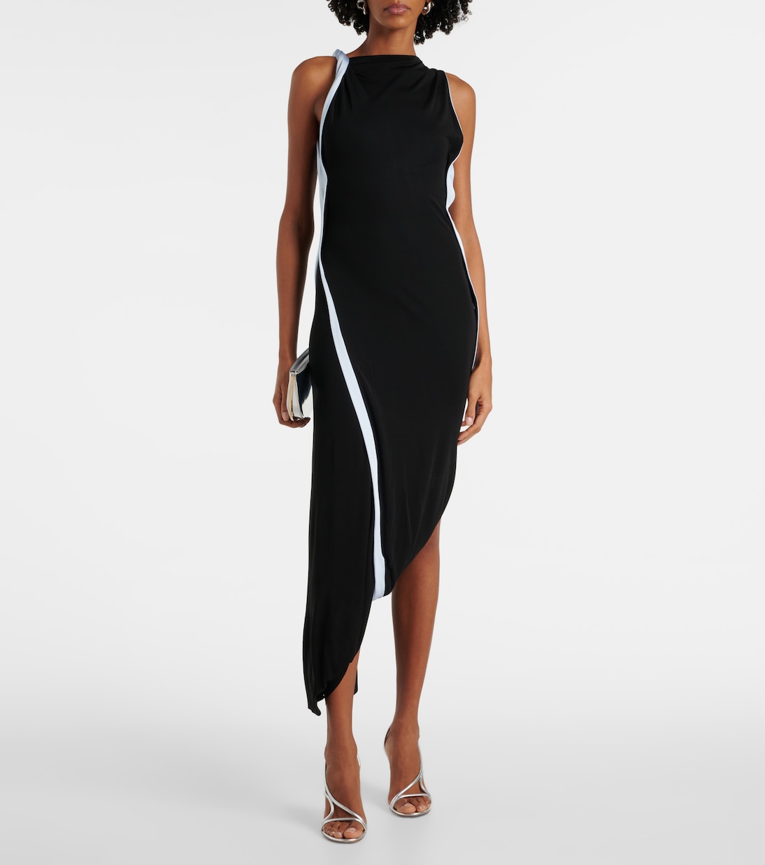 Robe midi asymétrique | Victoria Beckham
