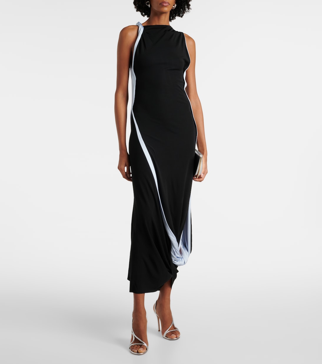 Robe midi asymétrique | Victoria Beckham