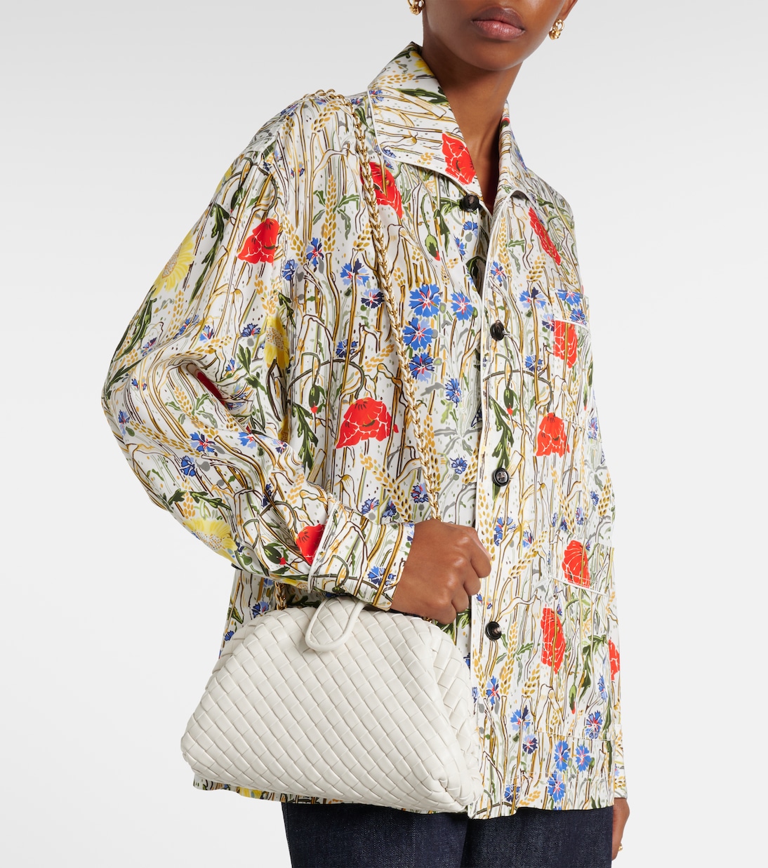 Lauren 1980 Intrecciato Small leather clutch | Bottega Veneta