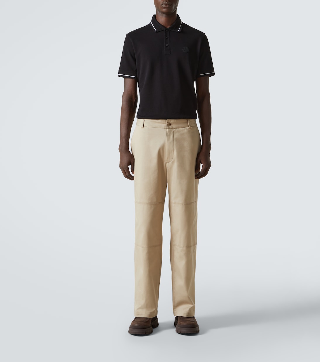 Polo en coton à logo | Moncler