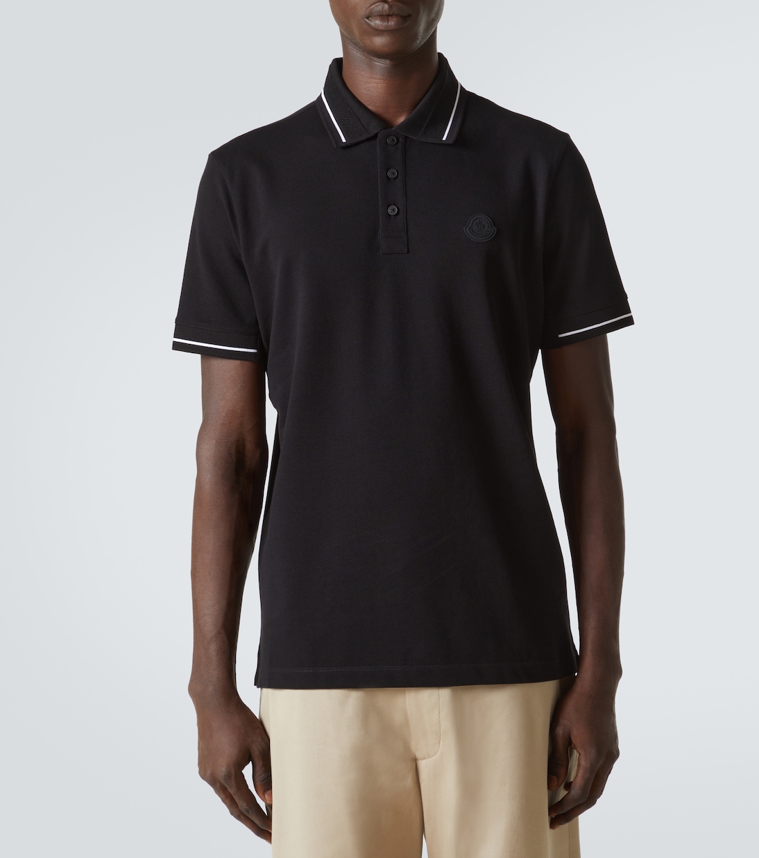 Polo en coton à logo | Moncler