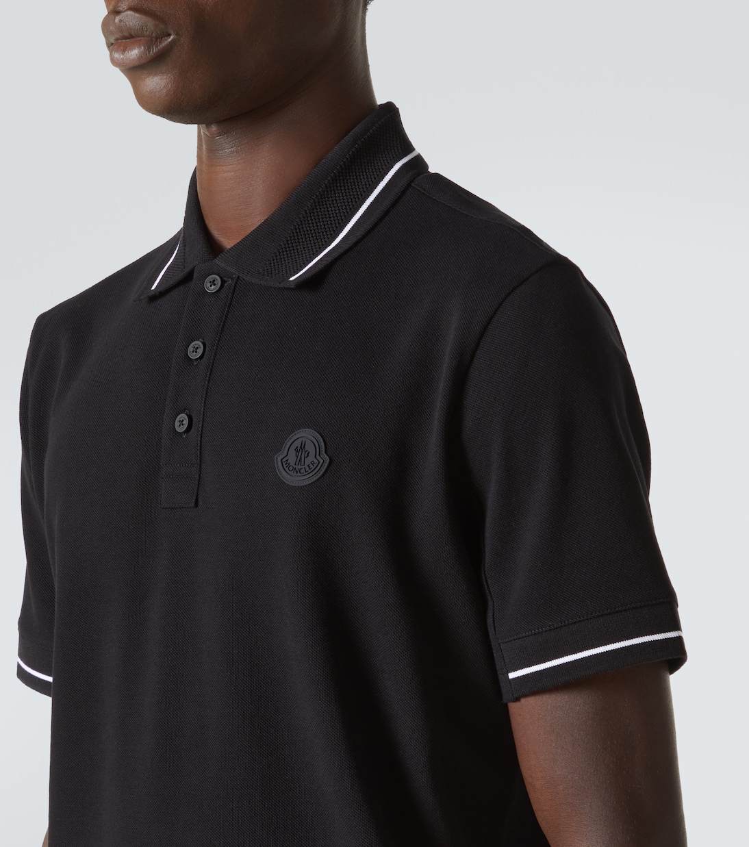 Polo en coton à logo | Moncler