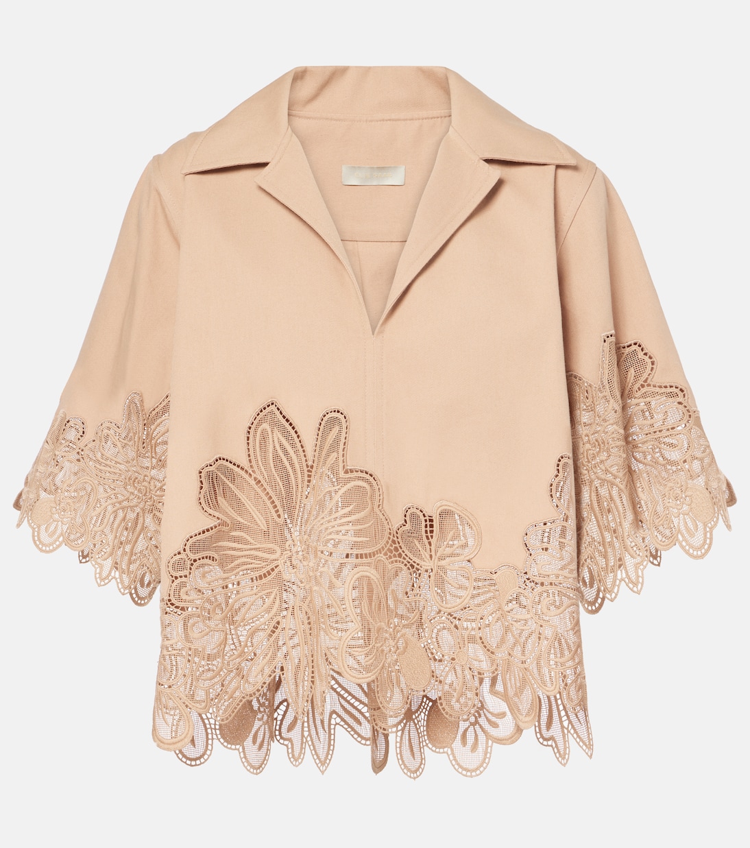 Top in gabardine con ricamo | Elie Saab