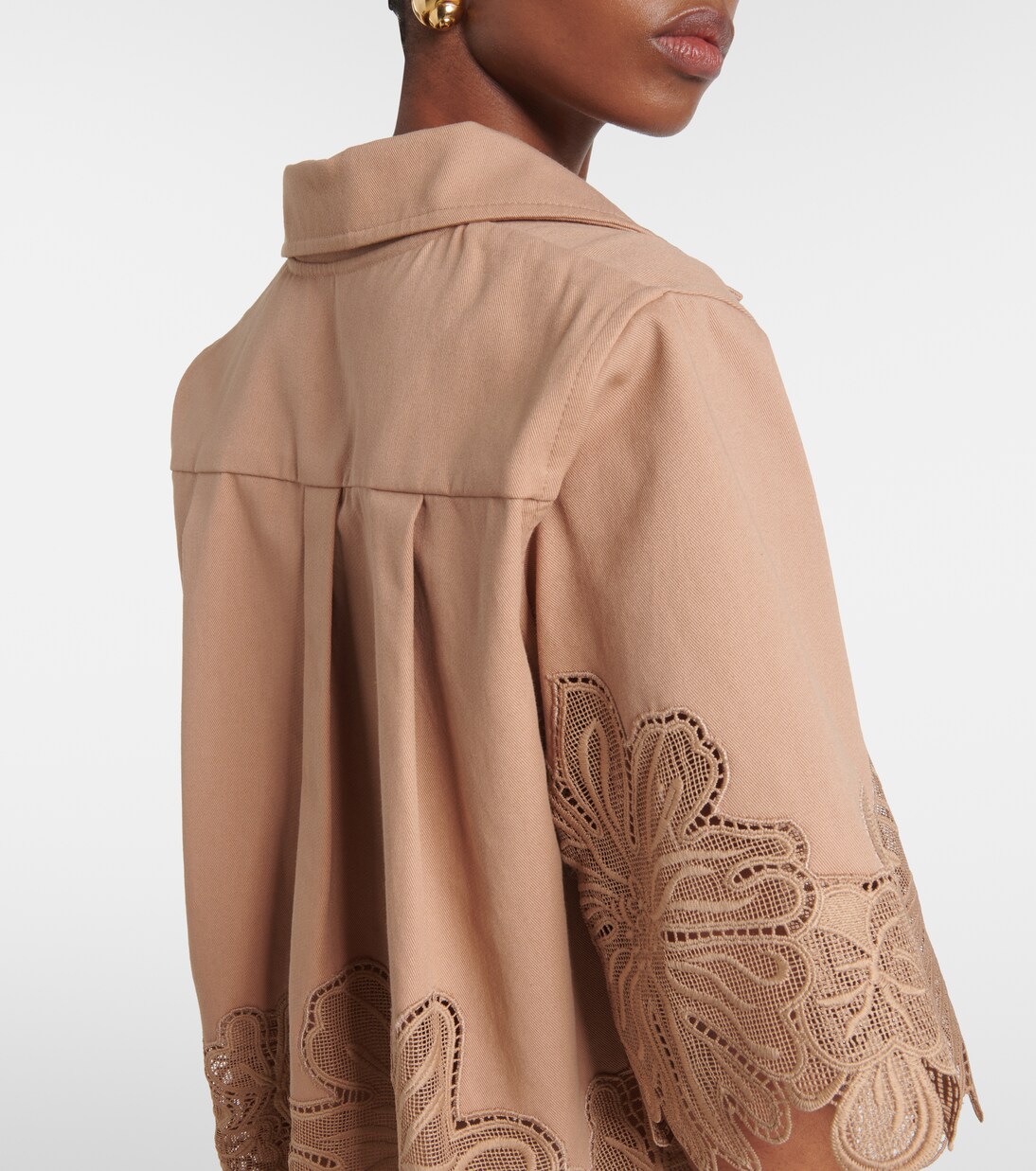 Top in gabardine con ricamo | Elie Saab
