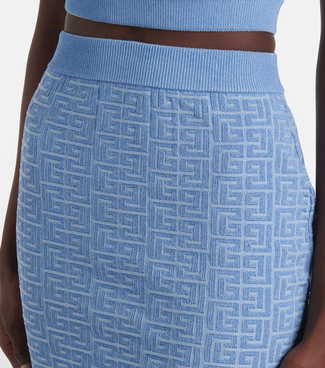Minigonna con monogramma | Balmain