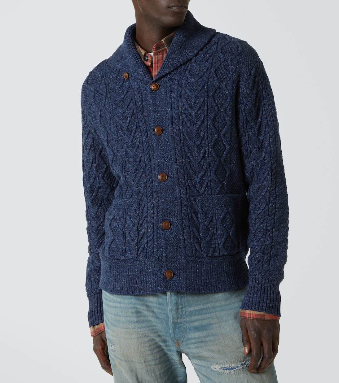 Cardigan in cotone a trecce | RRL