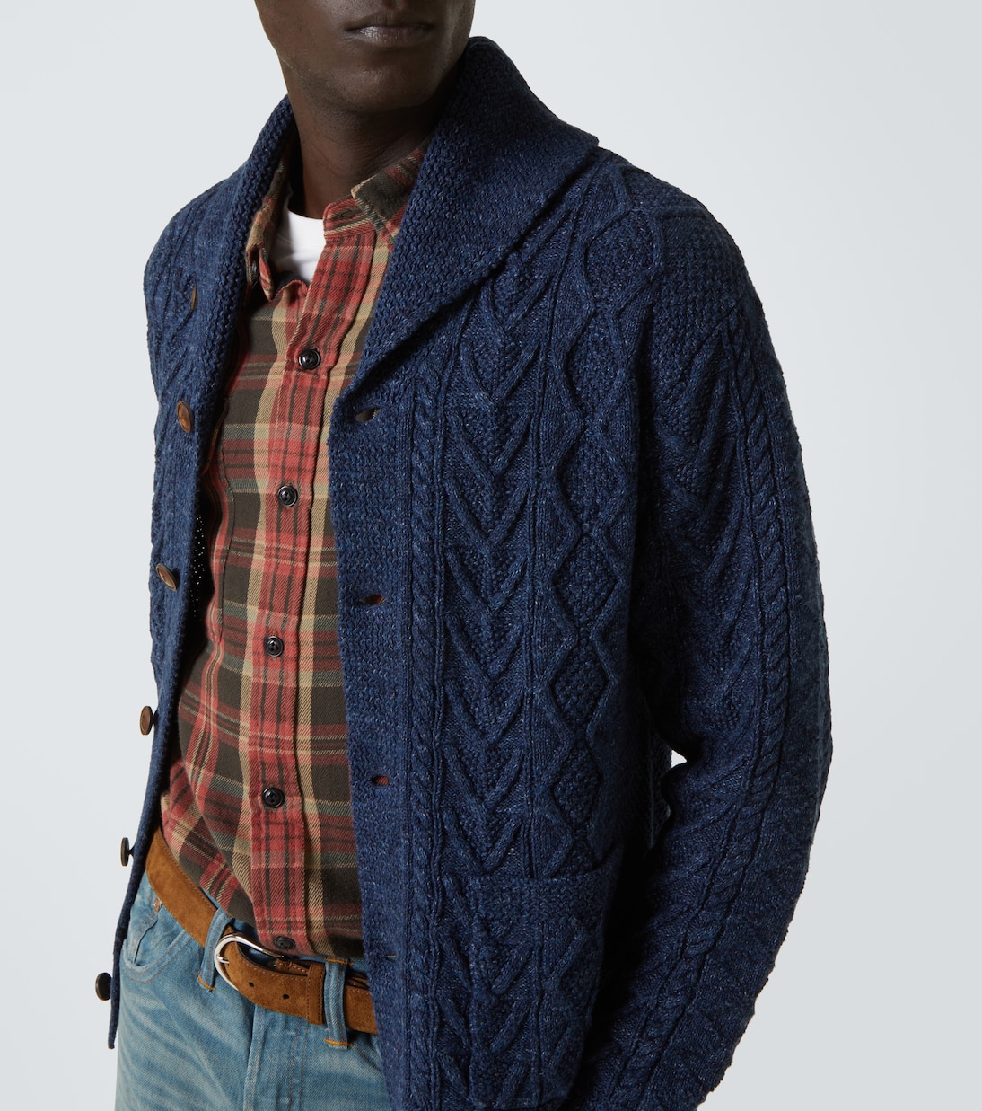 Cardigan in cotone a trecce | RRL