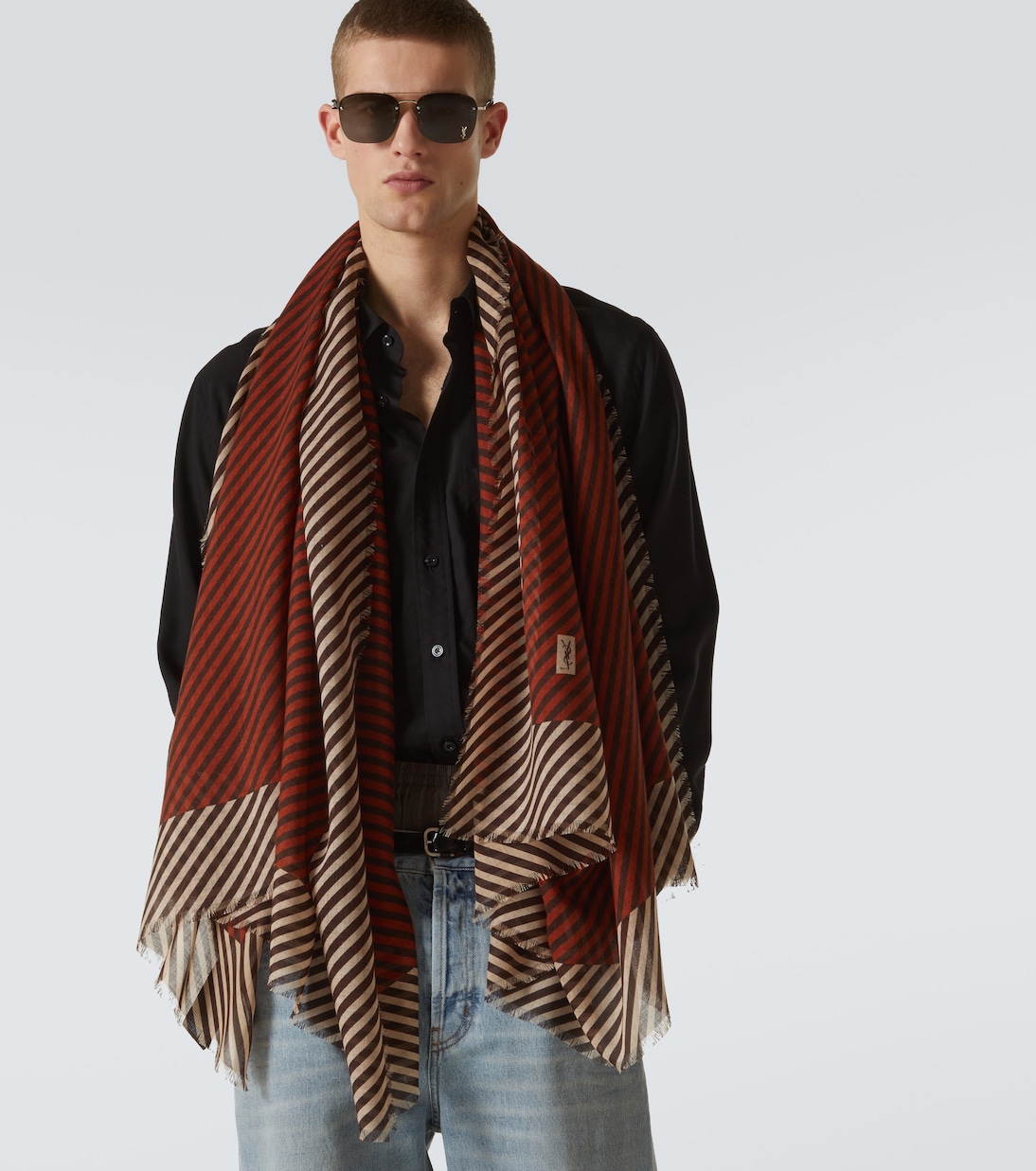 Sciarpa Cassandre in cashmere e seta | Saint Laurent