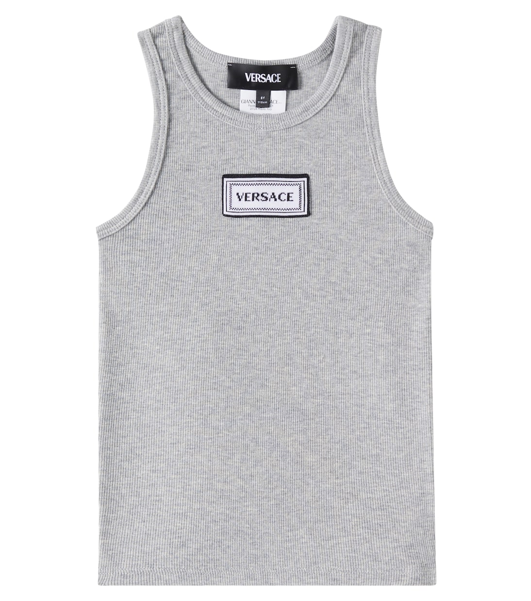 Set of 2 cotton-blend jersey tank tops | Versace Kids
