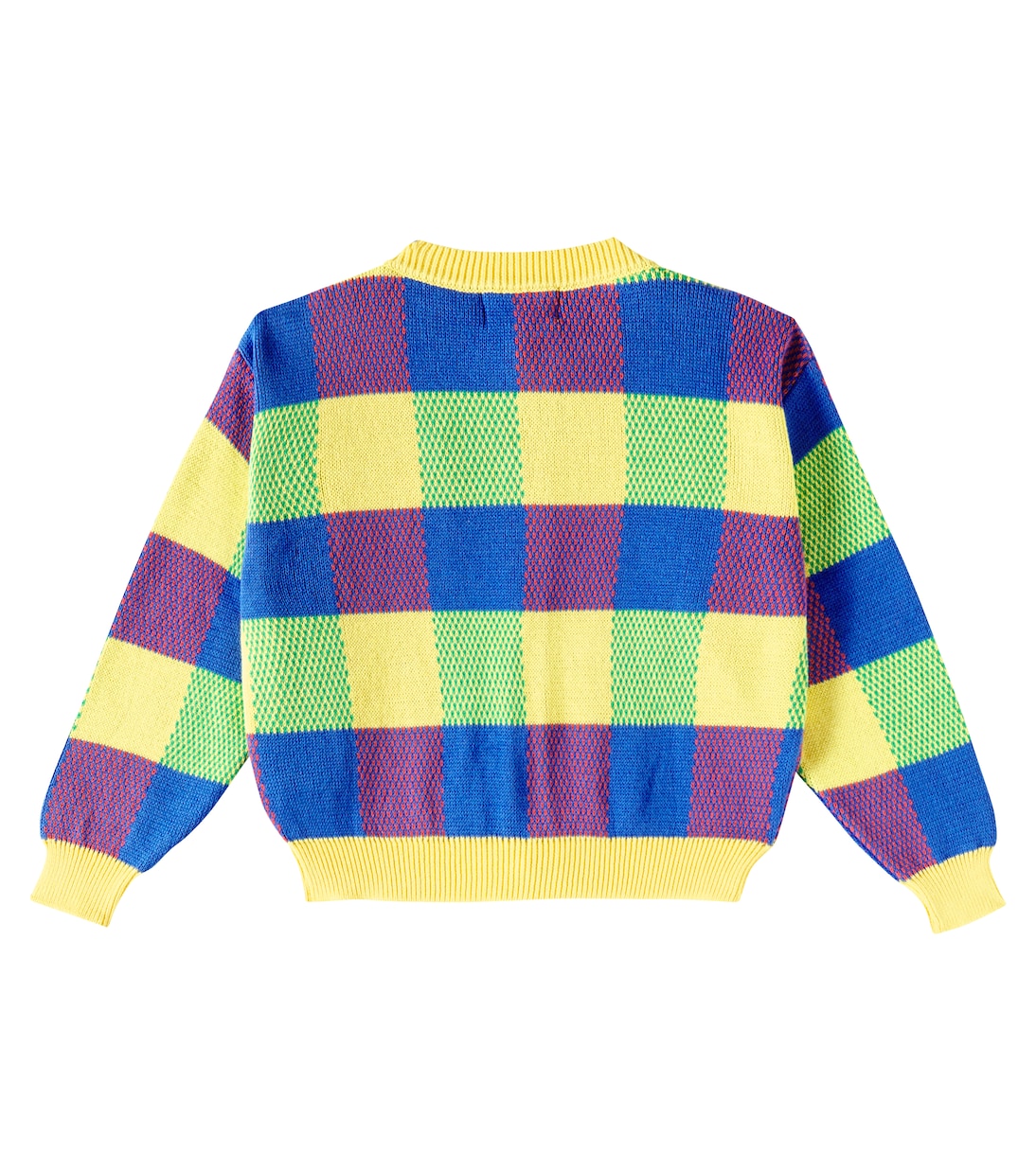 Vichy cotton jacquard cardigan | Bobo Choses