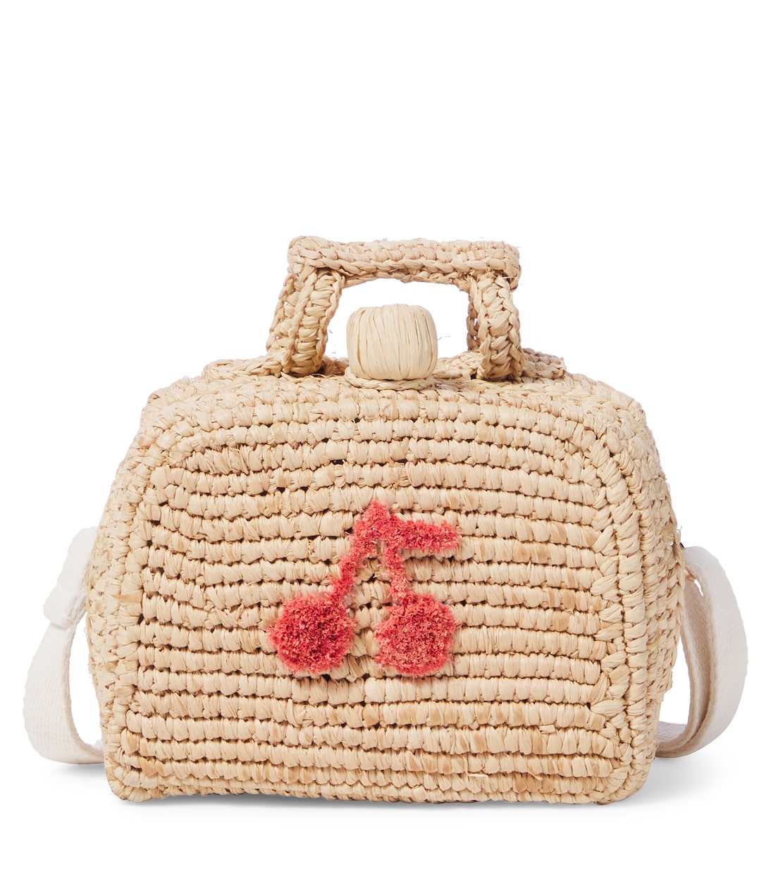Aimane raffia shoulder bag | Bonpoint