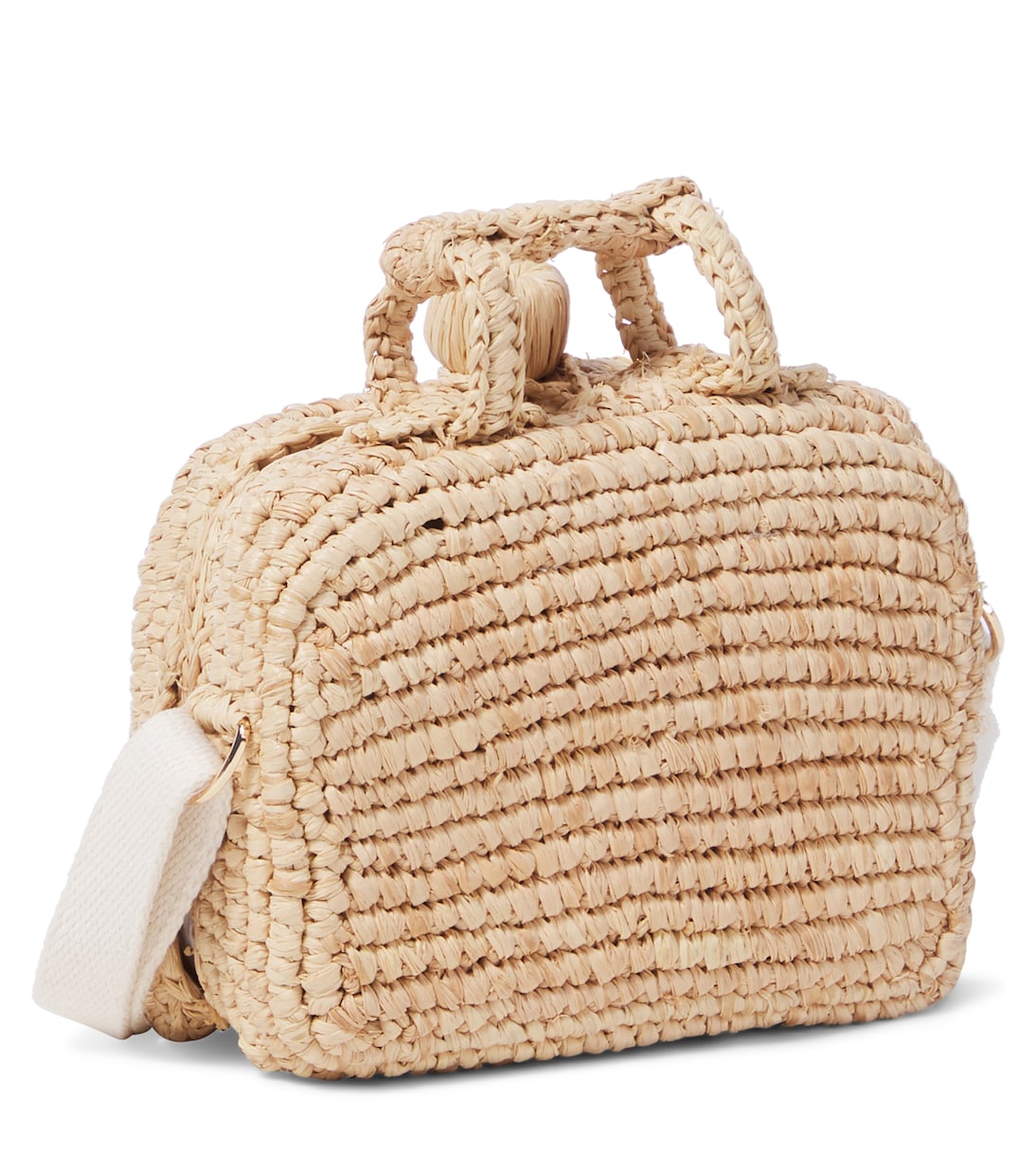 Aimane raffia shoulder bag | Bonpoint