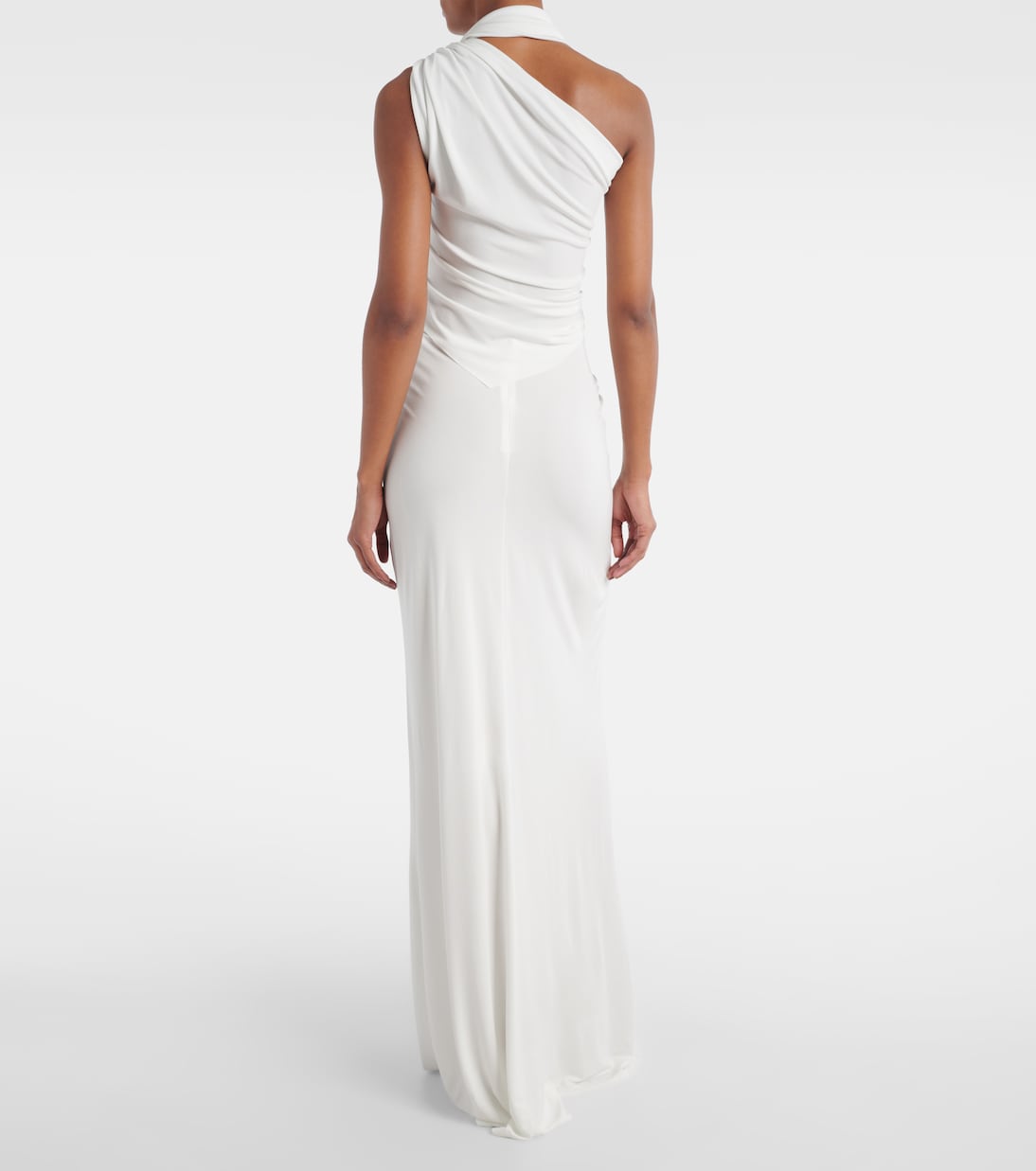 Duo Bezel asymmetric jersey top  | Christopher Esber