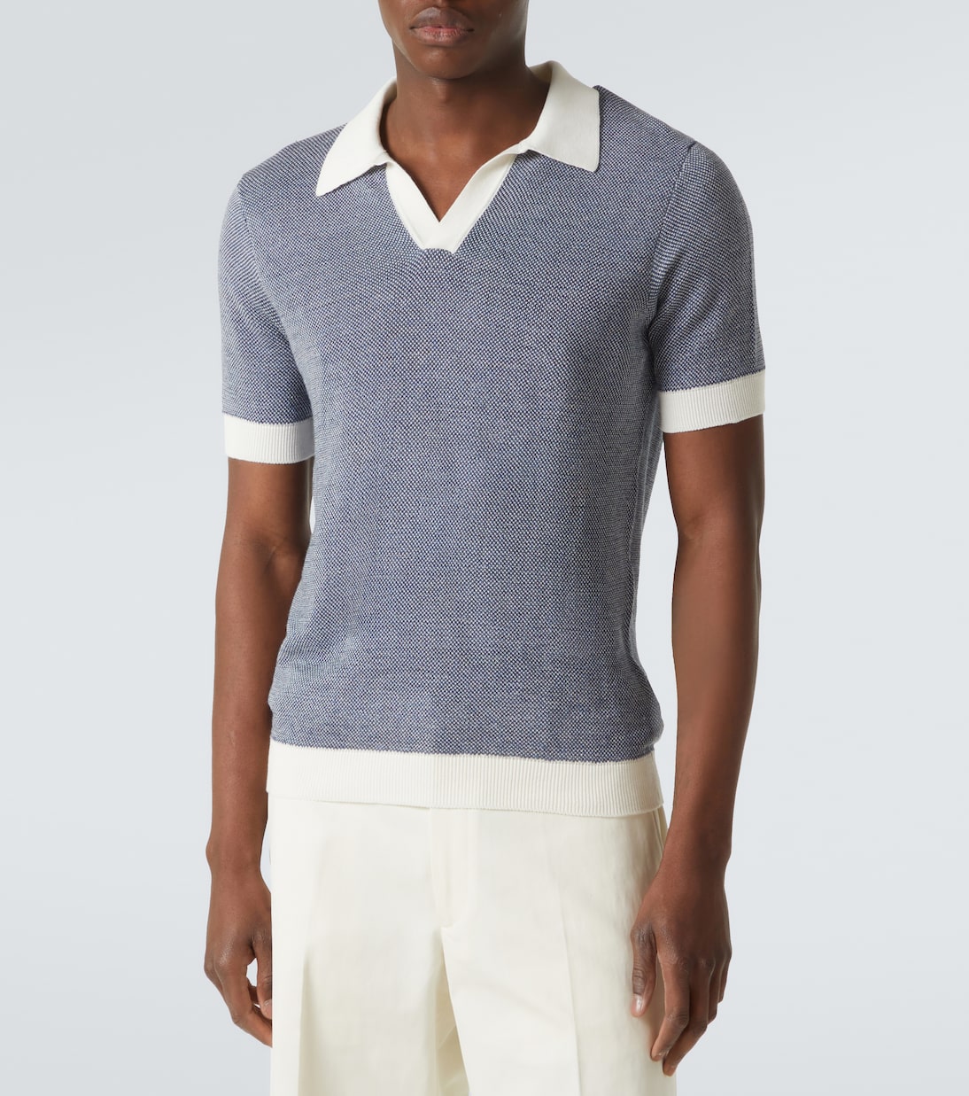 Polo in cotone e lino | Thom Sweeney