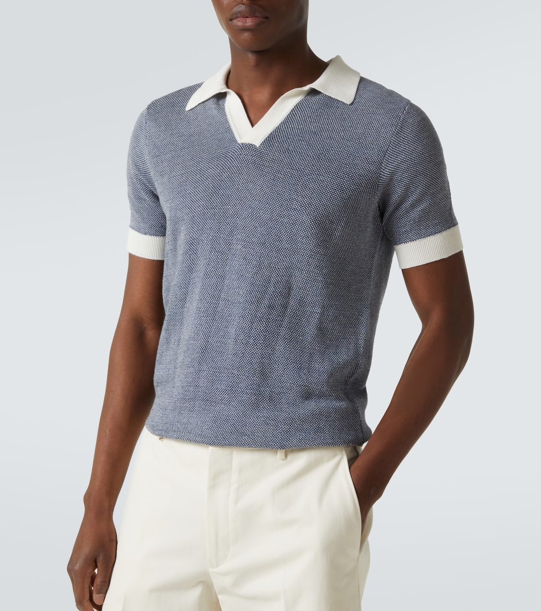 Polo in cotone e lino | Thom Sweeney