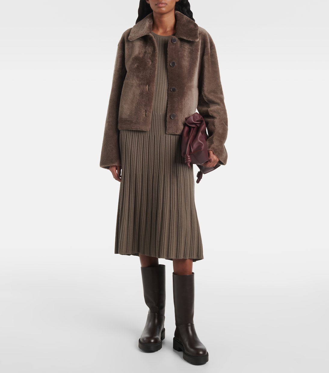 Robe midi en laine | Joseph