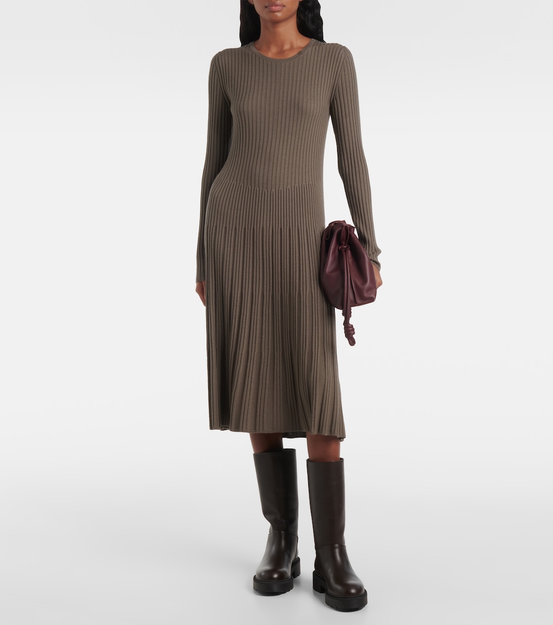 Robe midi en laine | Joseph