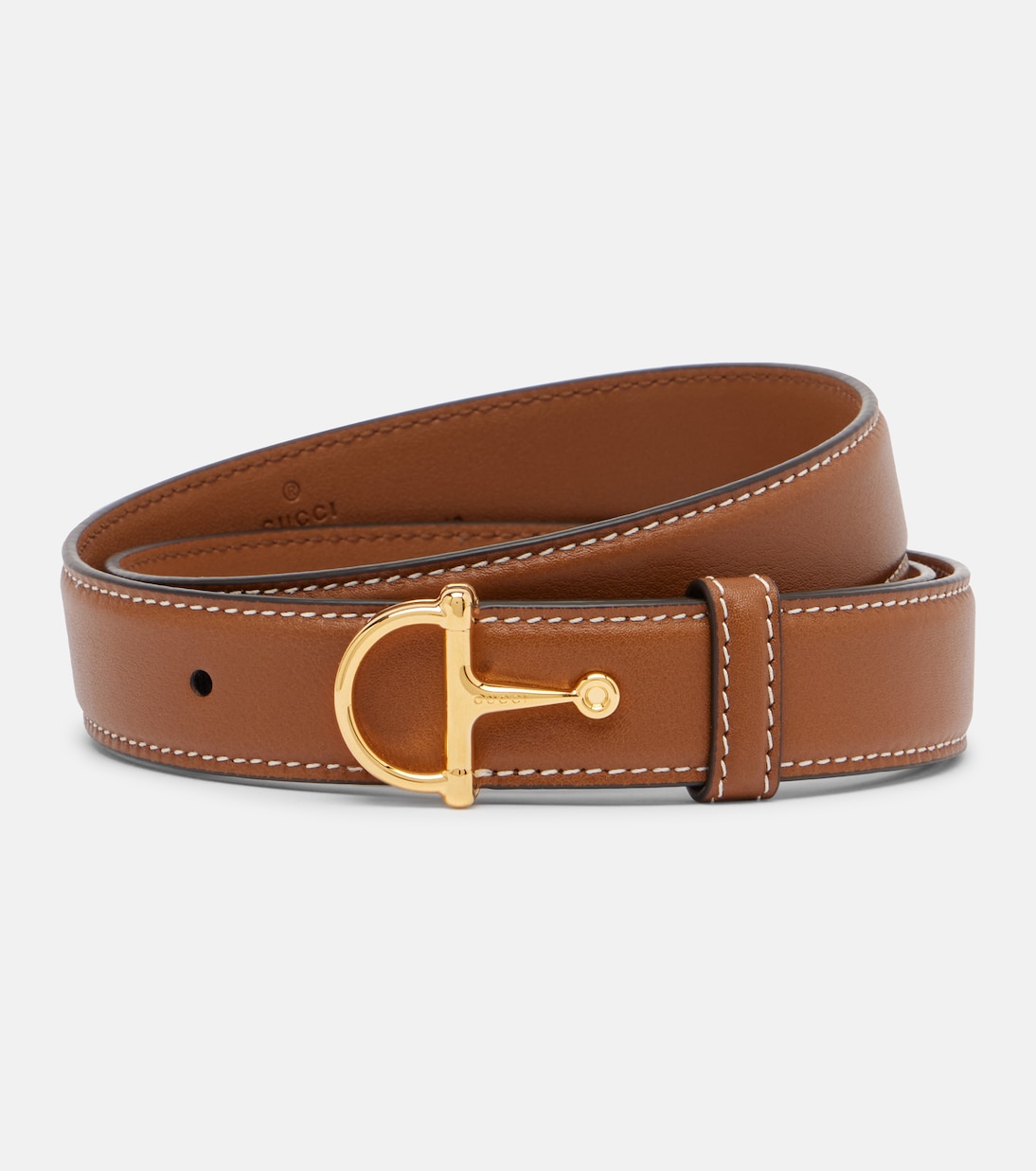 Cinturón de piel con Horsebit | Gucci