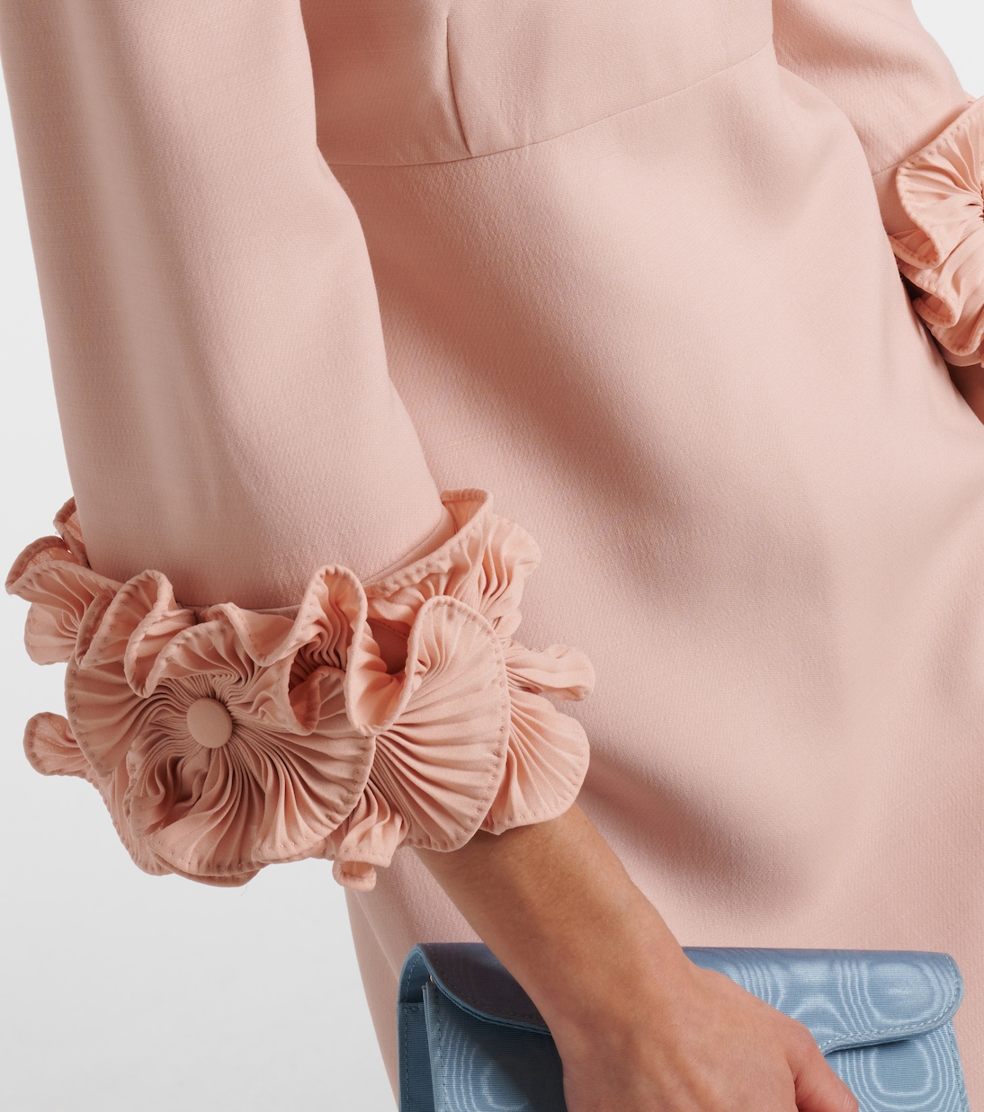 Abito midi in Crêpe Couture con volant | Valentino
