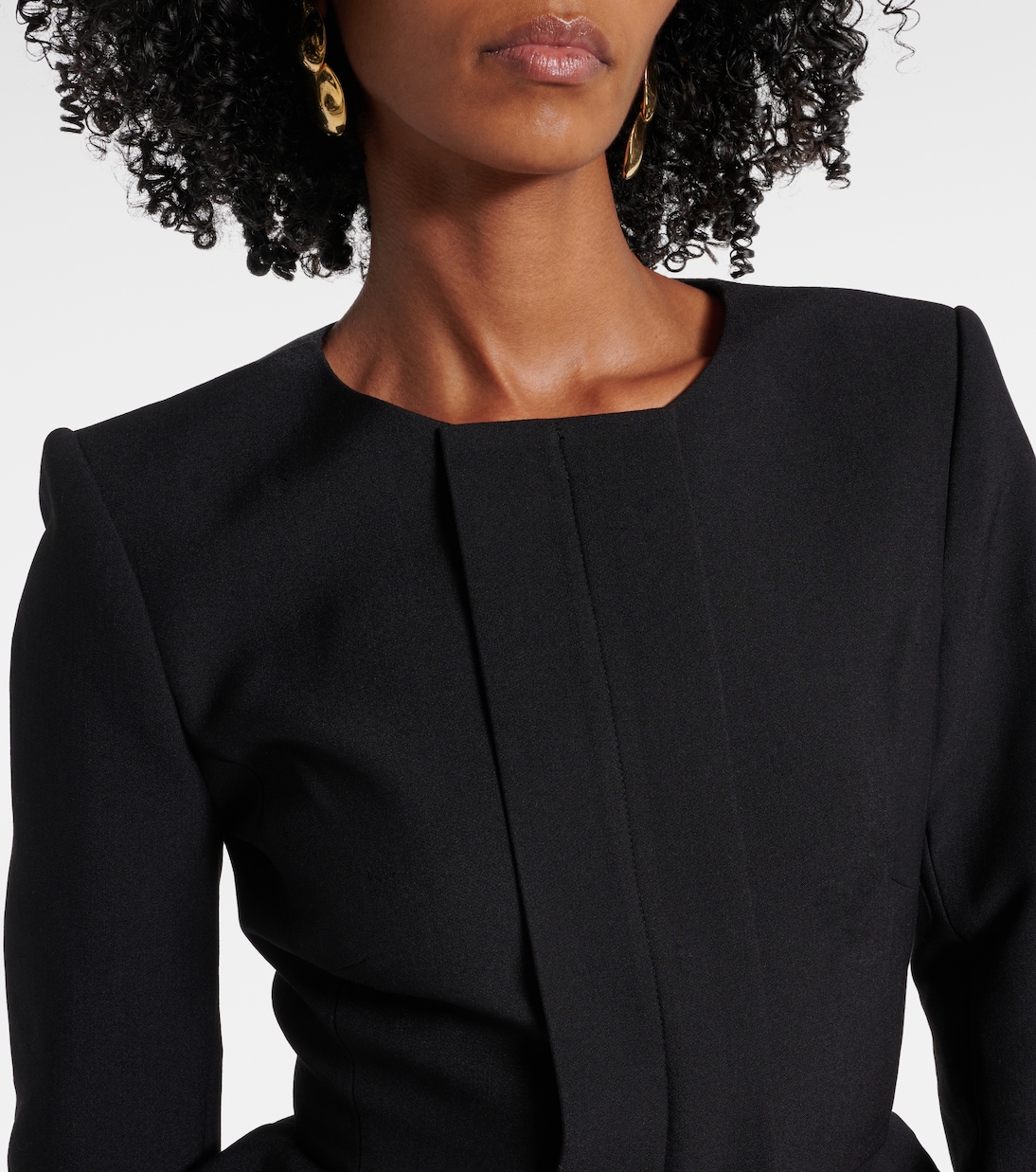 Giacca in crêpe con peplum | Roland Mouret