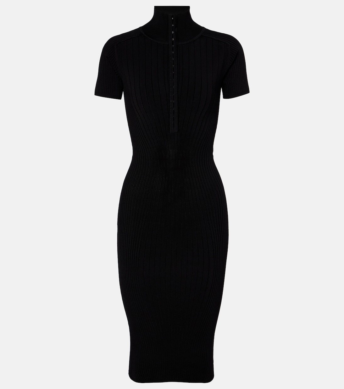 Ribbed-knit midi dress | Mugler