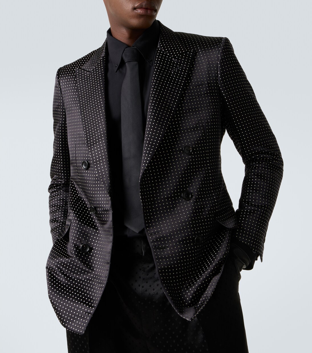 Polka-dot silk suit jacket | Tom Ford