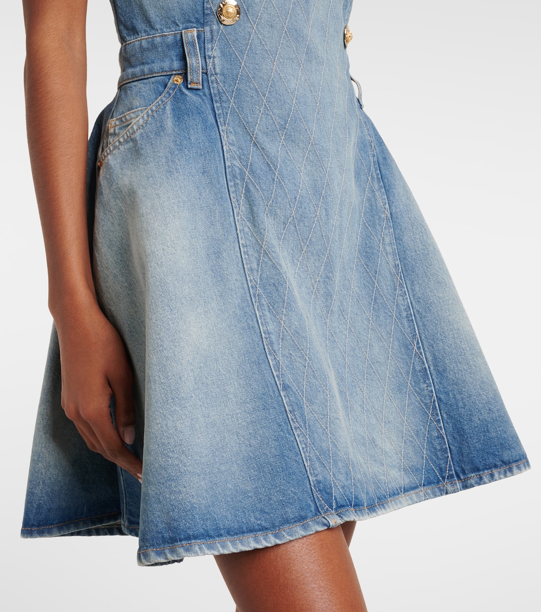 Minikleid aus Denim | Balmain