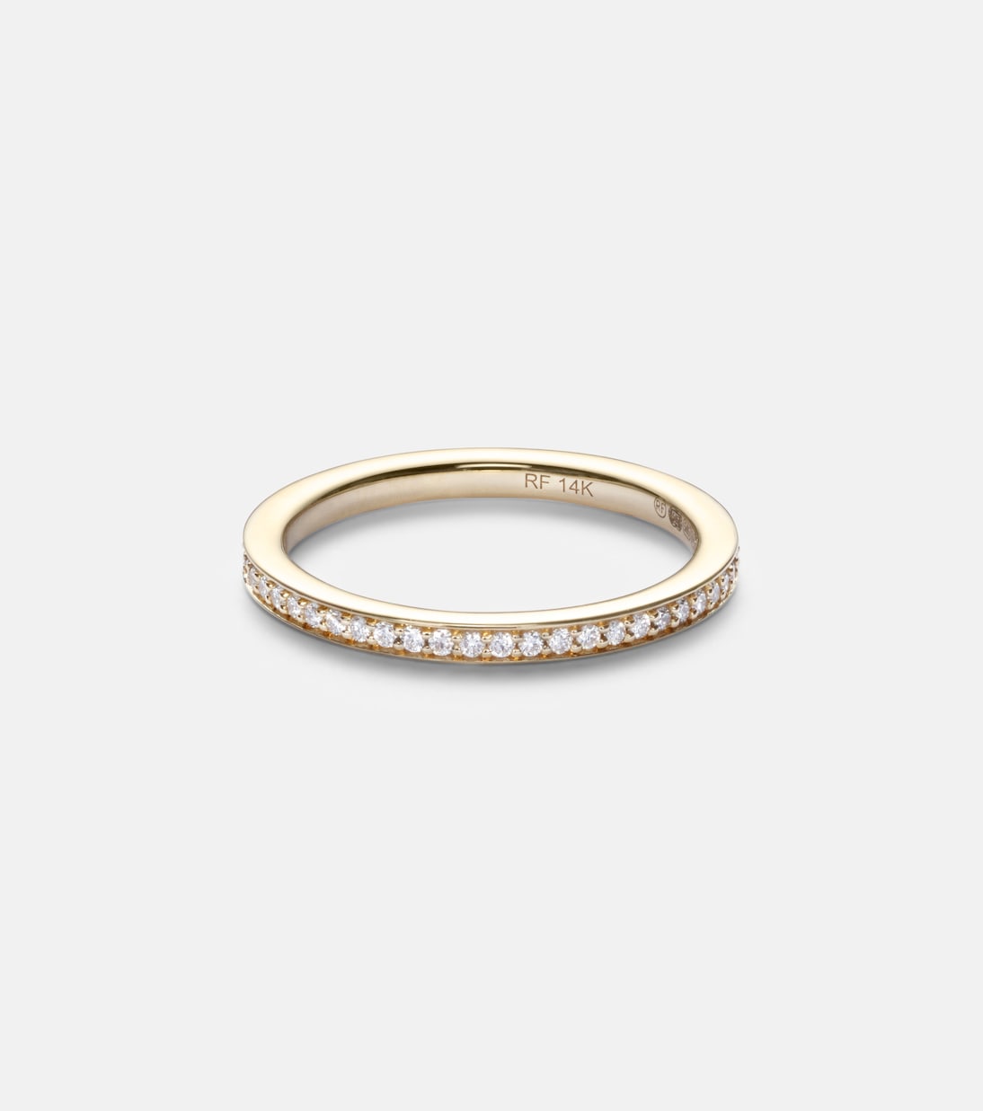 Anello in oro 14kt con diamanti | Roxanne First