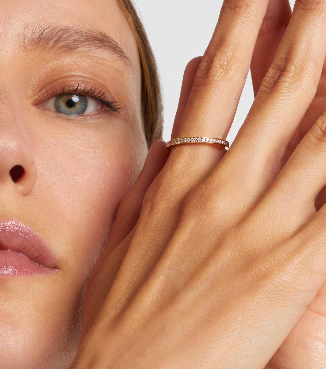 Anello in oro 14kt con diamanti | Roxanne First