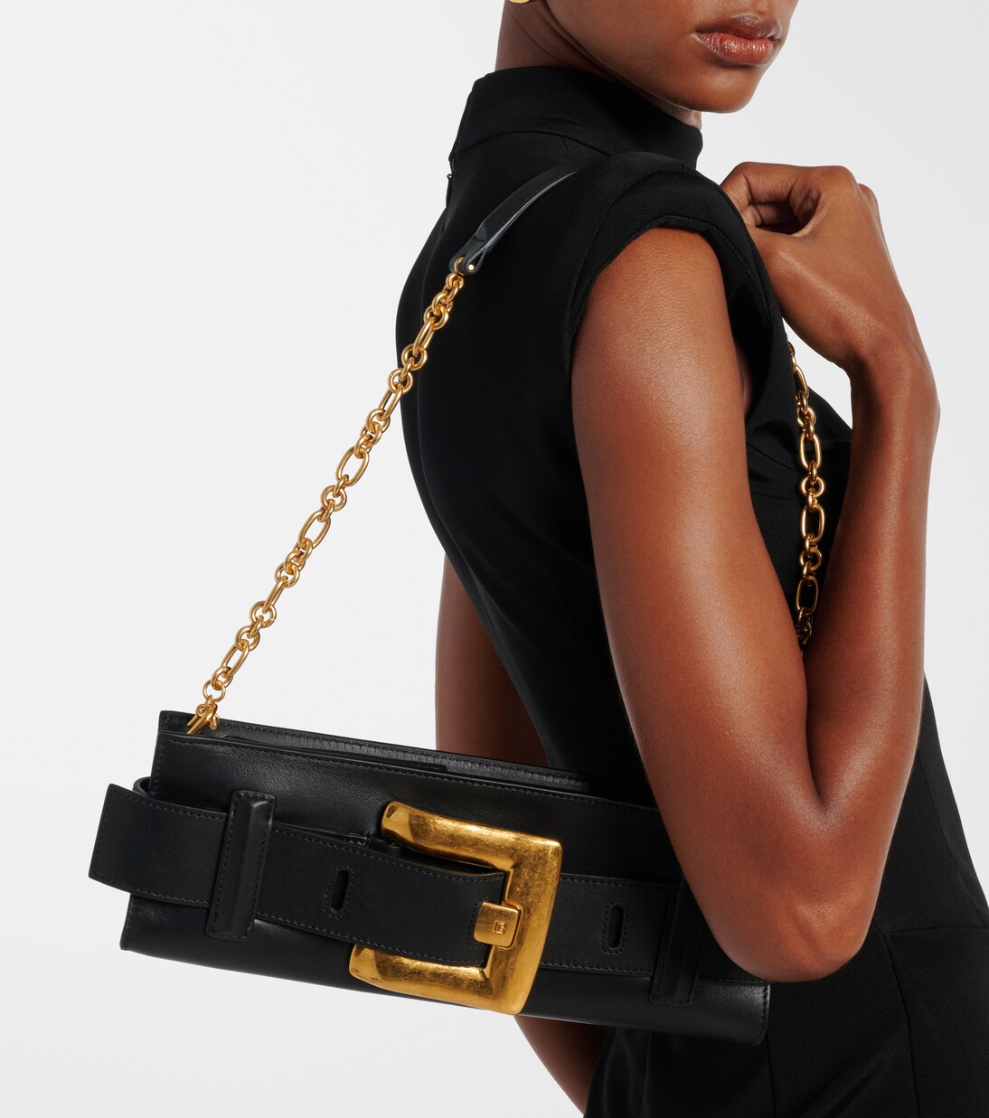 Anthem leather clutch | Balmain